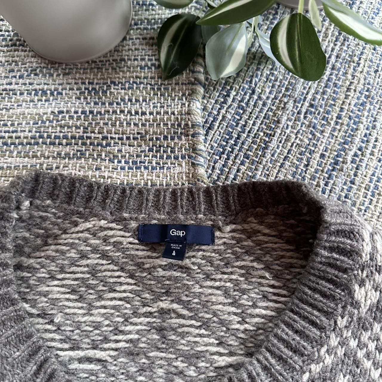 Gap Vintage Y2K Gap Printed Knitted Jumper Size US L / EU 52-54 / 3 - 4 Thumbnail