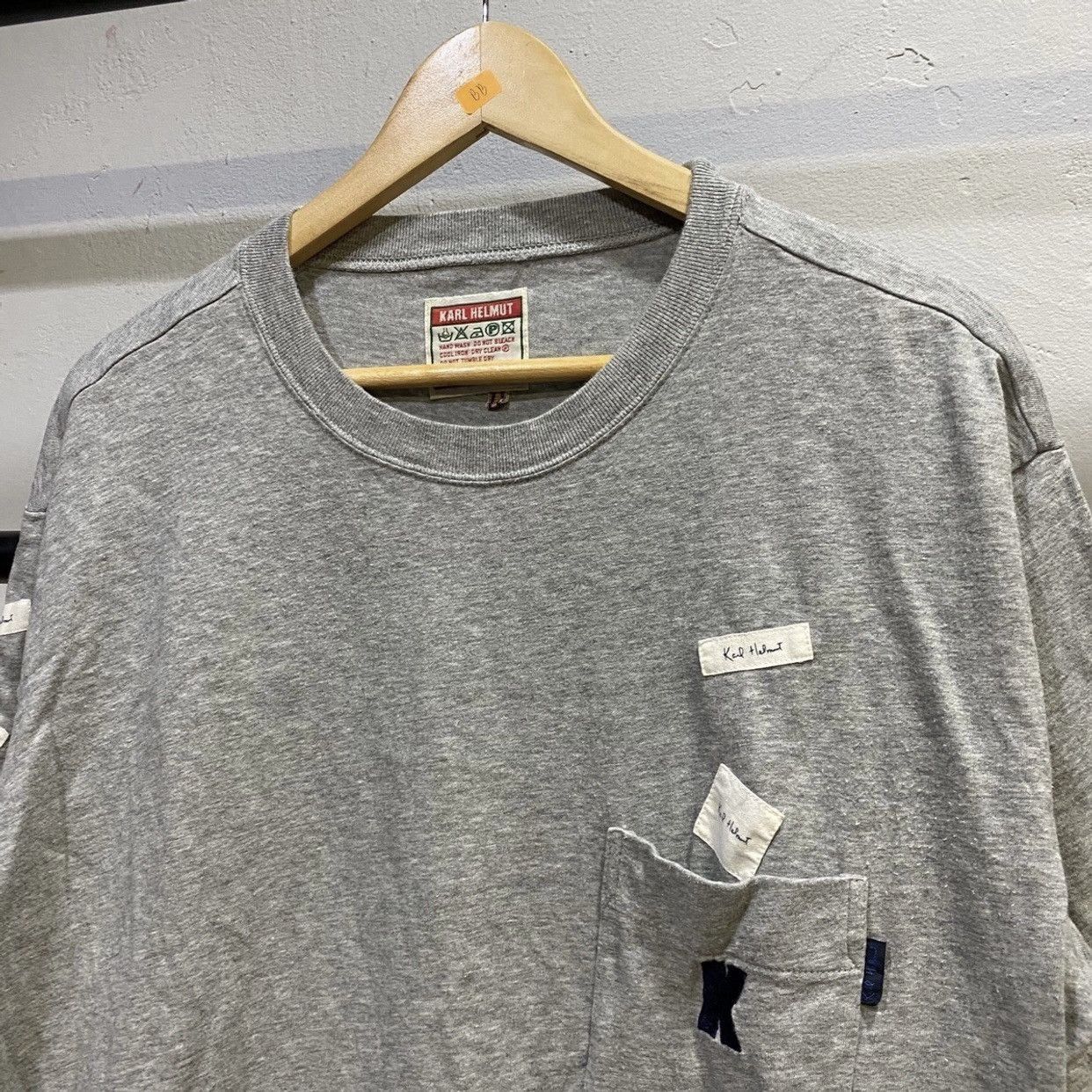 Japanese Brand × Karl Helmut Karl Helmut T-Shirt Size US XL / EU 56 / 4 - 3 Thumbnail