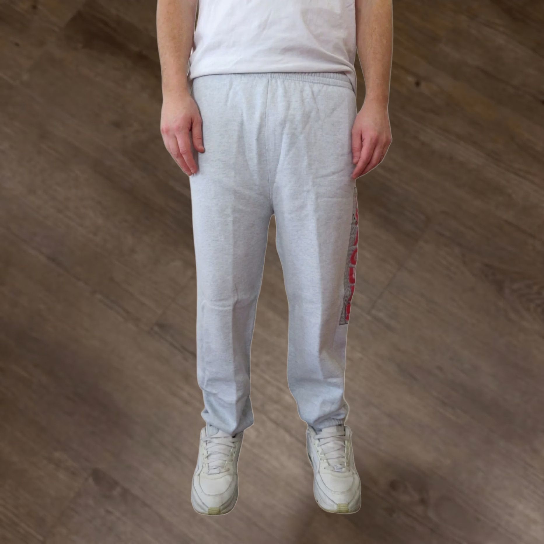 Fruit Of The Loom VINTAGE Fruit of the Loom Mens Pants Jogger 50/50 Sweat 80s 90s XL Gray Athletic Loose Fit Size US 36 / EU 52 - 1 Thumbnail