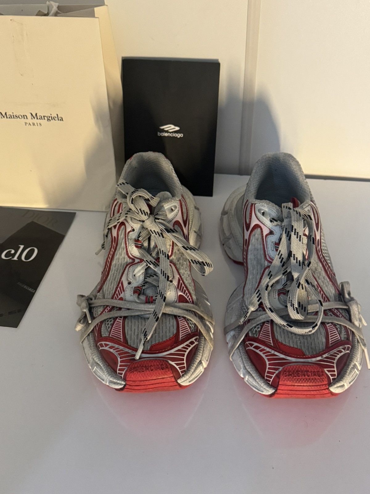 Balenciaga ✅Balenciaga 3xl White red 42 Size US 9 / EU 42 - 2 Thumbnail