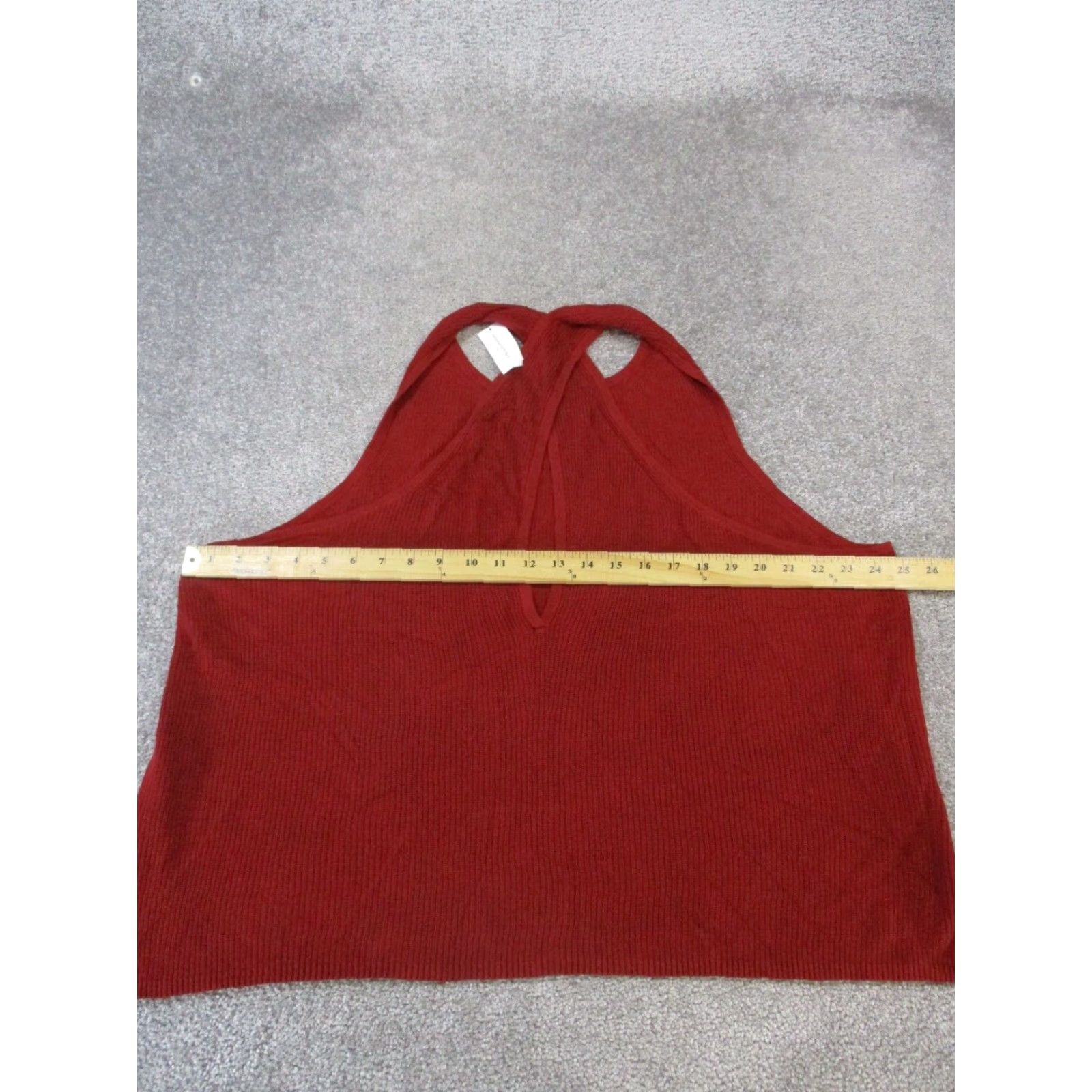 Banana Republic VINTAGE Banana Republic Shirt Womens 2XL Red Knit Blouse Sleeveless Cotton Blend Pullover Regular Fit Top Women 90s Size XXL / US 16-18 / IT 52-54 - 6 Thumbnail