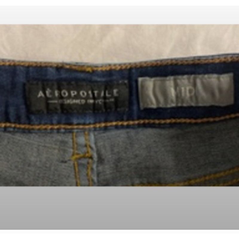 Aeropostale Aeropostale Denim Shorts Cuffed Y2K Mid Rise Size 4 Size 27" / US 4 / IT 40 - 3 Thumbnail