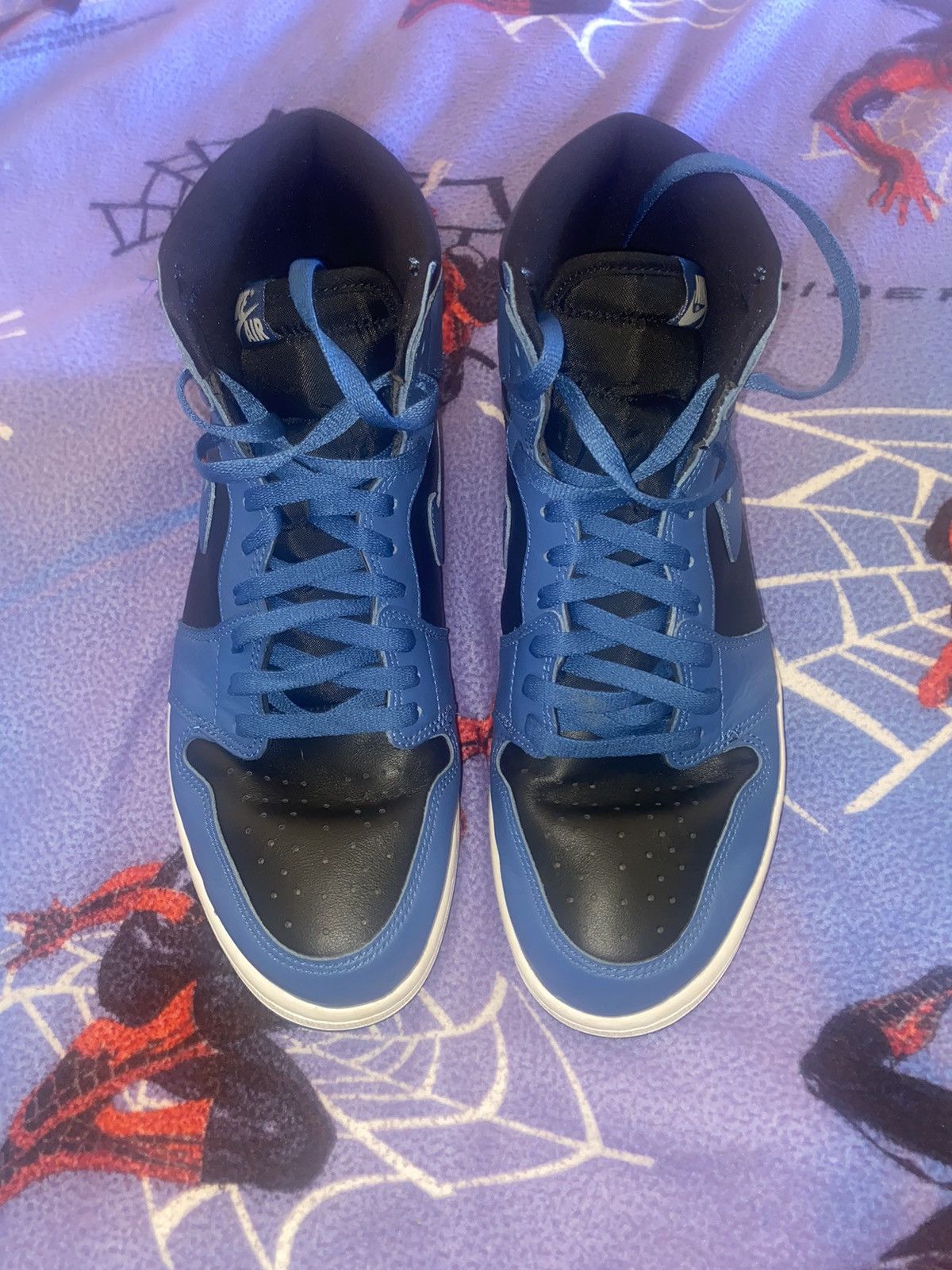 image of Jordan Nike Dark Marina Blue Jordan 1 High’S Shoes, Men's (Size 13)