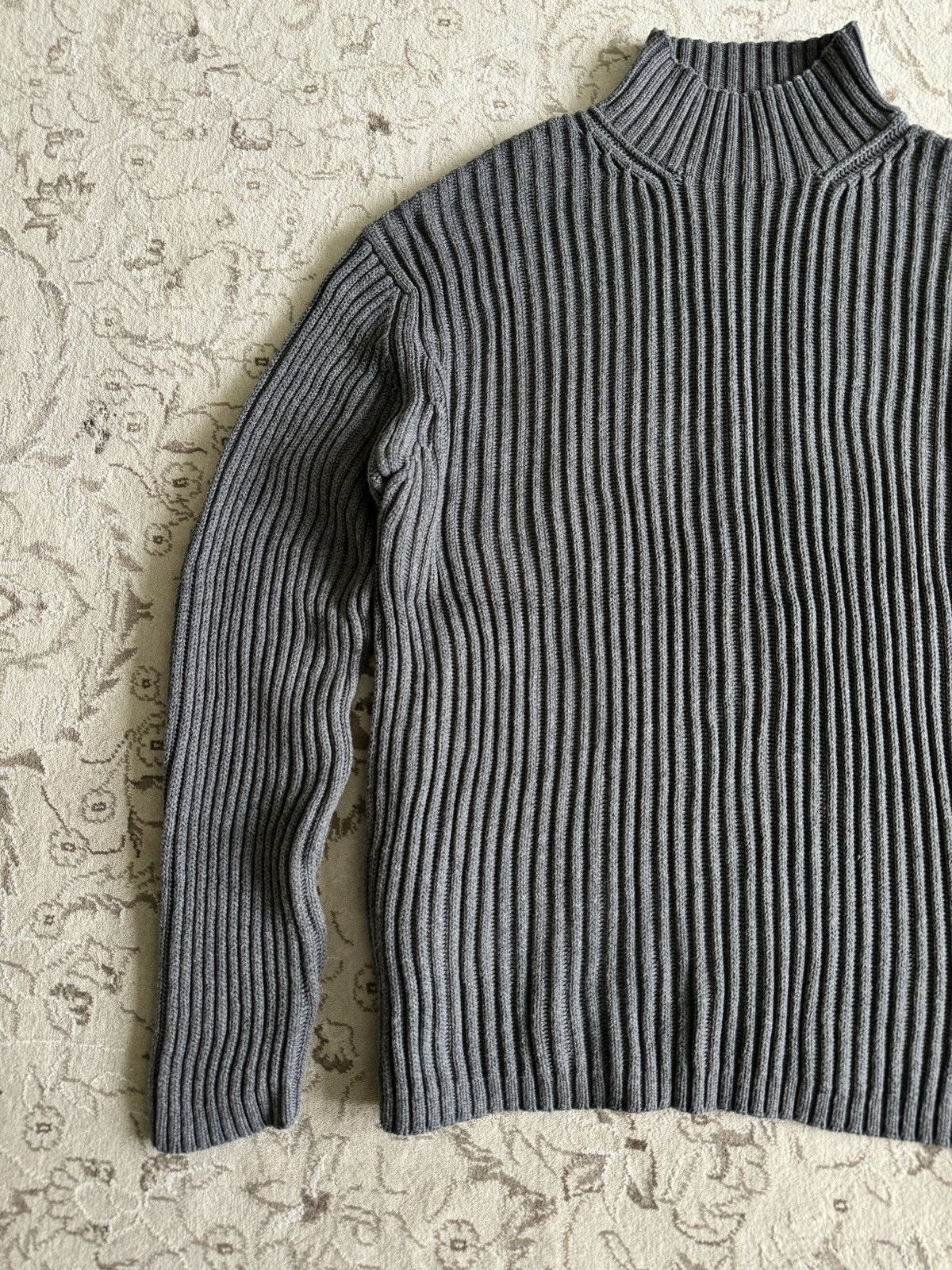 Gap Vintage GAP Ribbed Knit Sweater Mock Neck Avantgarde 90s Y2K Size US L / EU 52-54 / 3 - 3 Thumbnail