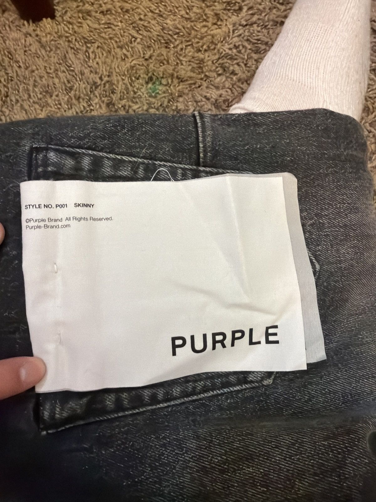 Purple Brand Purple skinny jeans Waxed grey p001 Size US 31 - 8 Thumbnail