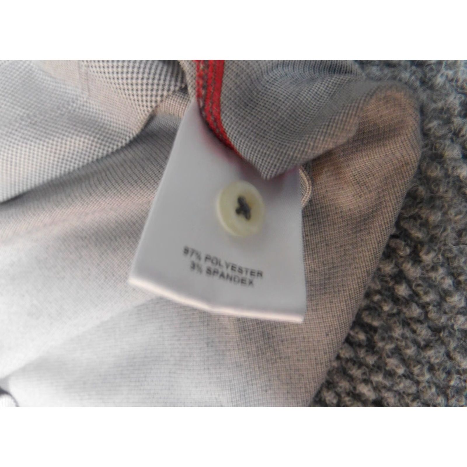 Cremieux Cremieux Polo Shirt M Gray Regular Men Short Sleeve Button-Down Collar 100% Cotton Solid Size US M / EU 48-50 / 2 - 6 Thumbnail