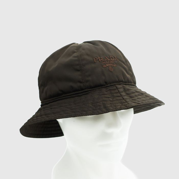 Prada Nylon Bucket Hat in Green