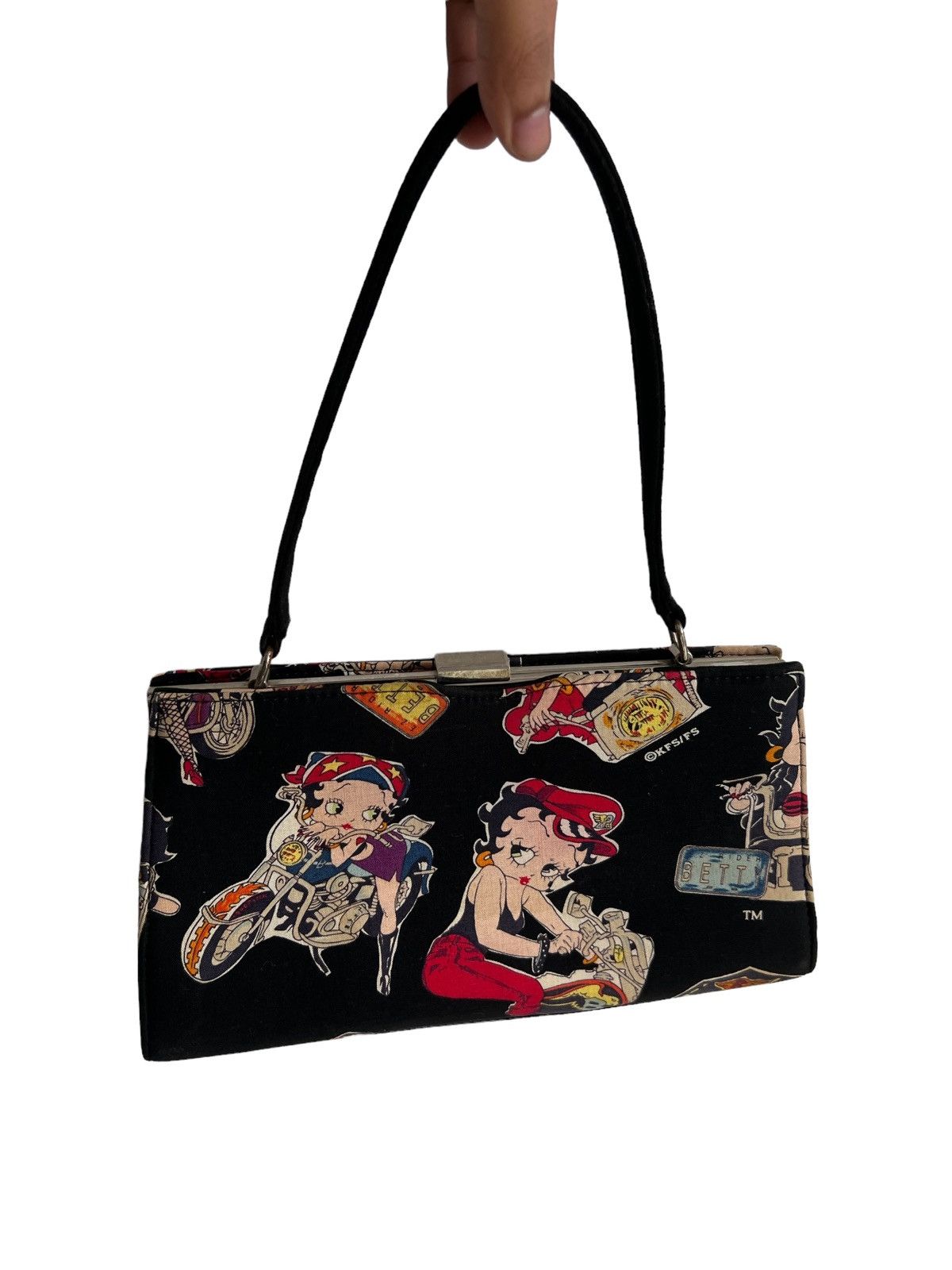 Harley Davidson 1990s Betty Boop x Harley Davidson 🇺🇸 Fanny Shoulder Bag Size ONE SIZE - 5 Thumbnail