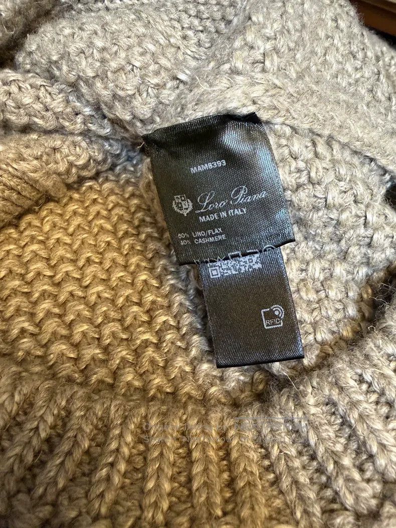 Loro Piana Loro Piana Khaki Coarse Knit Cashmere Cardigan Size XS / US 0-2 / IT 36-38 - 5 Thumbnail