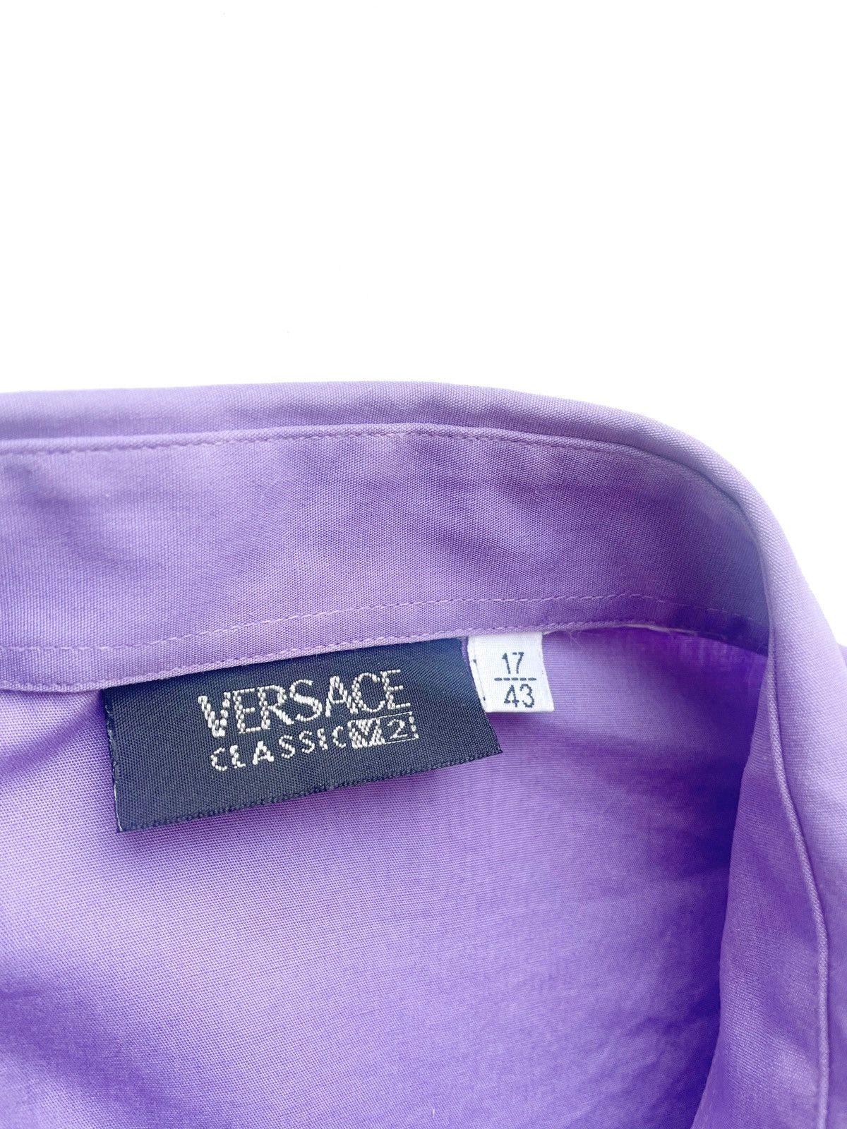Versace Versace Classic V2 Purple Men Shirt Size 17/43 L-XL Size US L / EU 52-54 / 3 - 5 Thumbnail