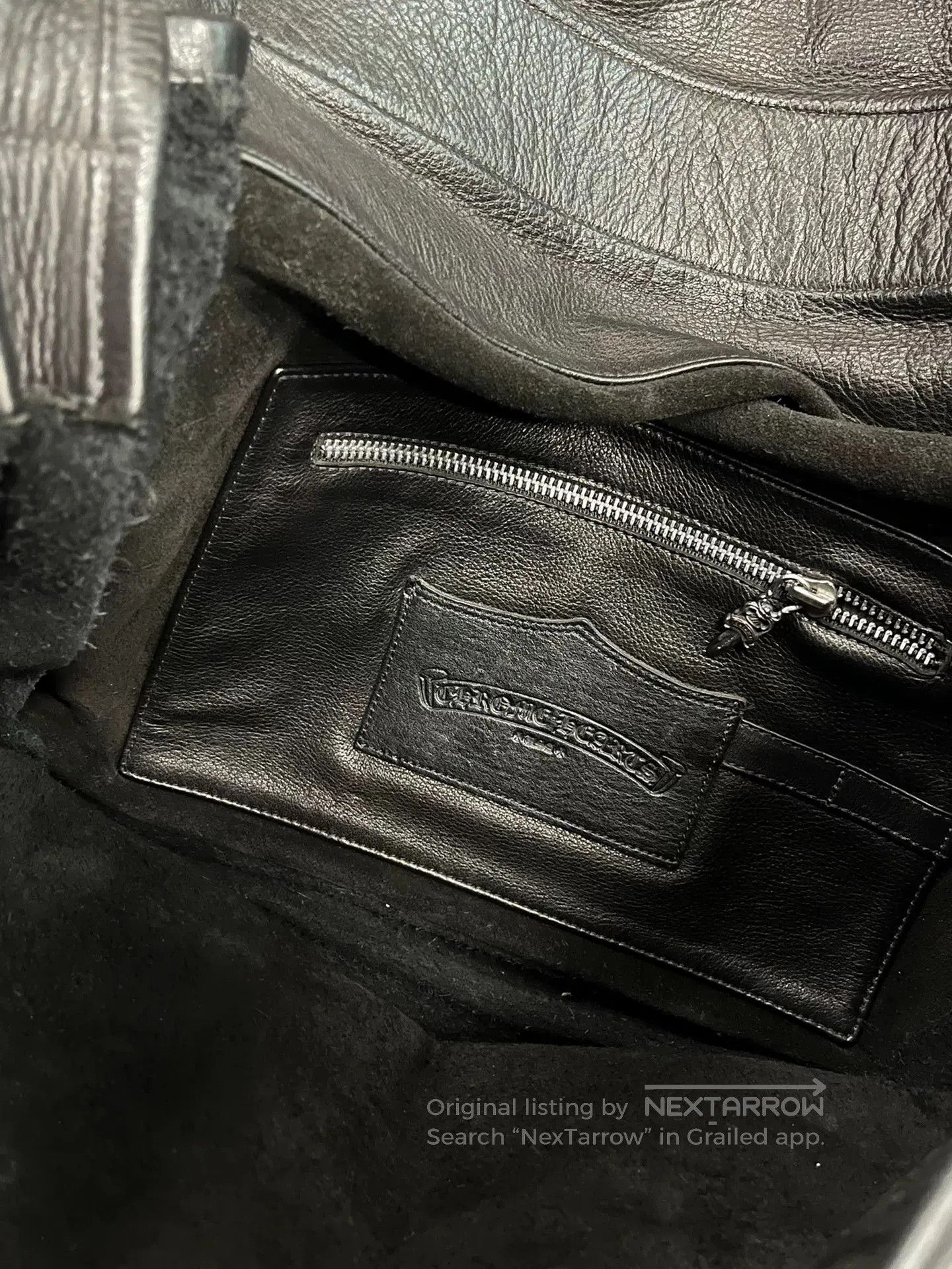 Chrome Hearts Chrome Hearts Black Leather Large Messenger Bag. Size ONE SIZE - 4 Thumbnail