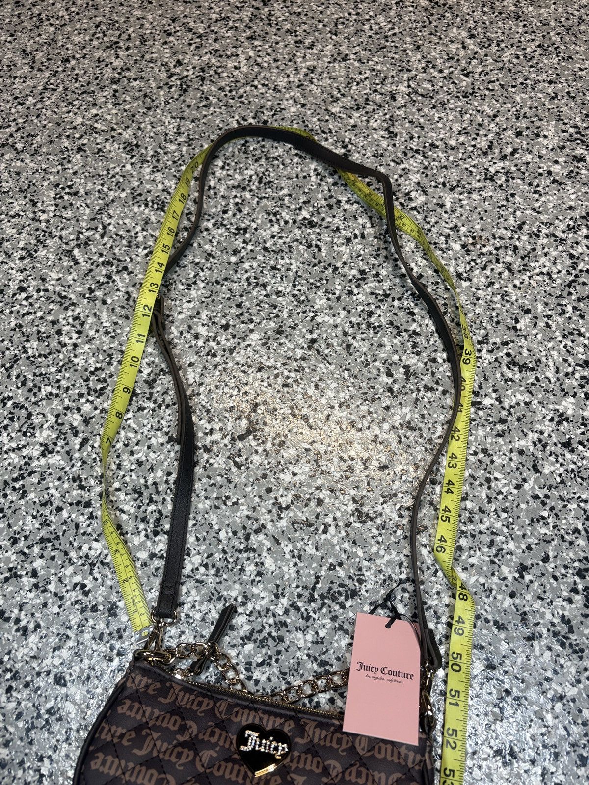 Juicy Couture Vintage Y2K Juicy Couture Brown Quilted Leather Shoulder Bag Size ONE SIZE - 12 Thumbnail