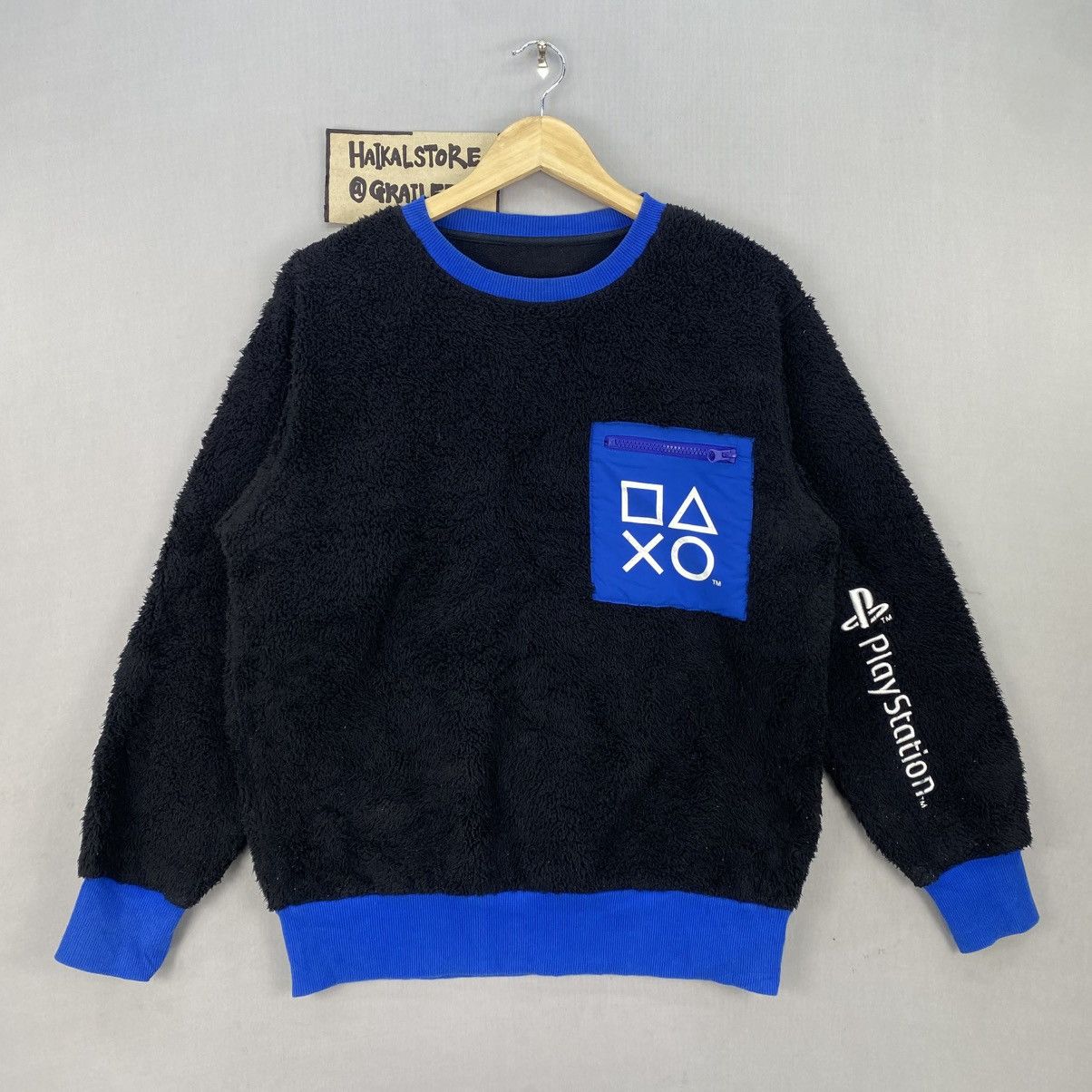 Japanese Brand Rare Item🔥Play station Embroidery Logo Fleece Sweetshirt Size US M / EU 48-50 / 2 - 1 Thumbnail