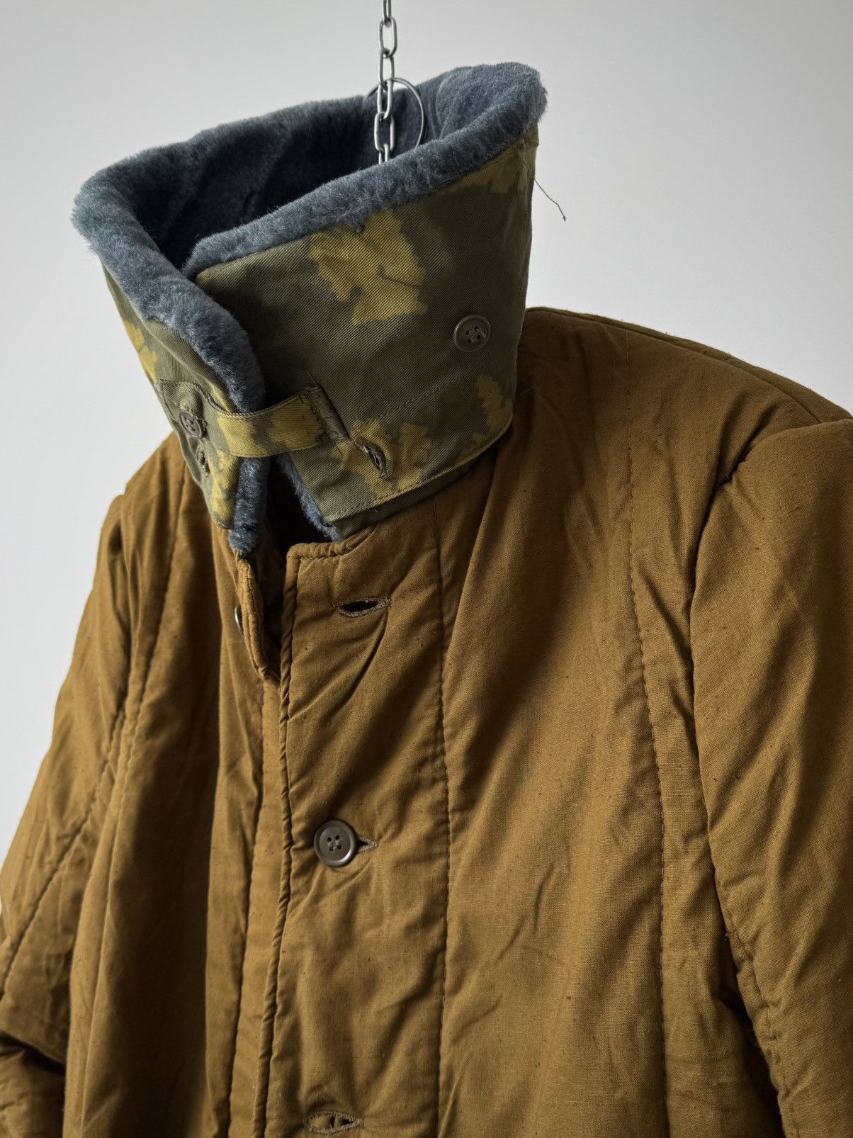 Vintage 1990s Vintage USSR 'Telogreika' Berezka Camo Quilted Jacket Size US M / EU 48-50 / 2 - 5 Thumbnail
