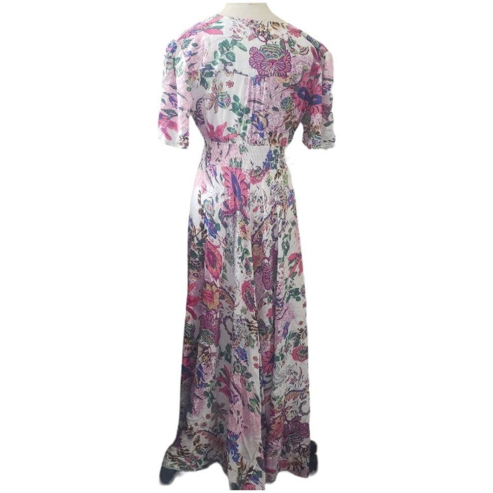 Designer CT1605 Ladies Floral Maxi Dress M Size M / US 6-8 / IT 42-44 - 3 Thumbnail