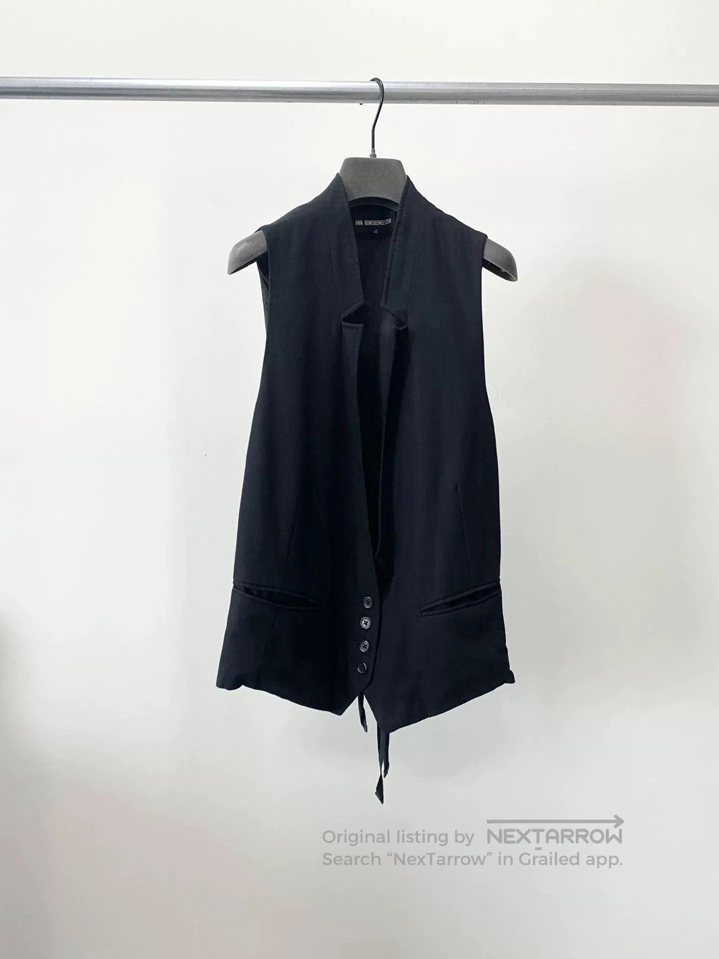 Ann Demeulemeester Ann Demeulemeester Double Strap Vest. Size US XXS / EU 40 - 1 Thumbnail