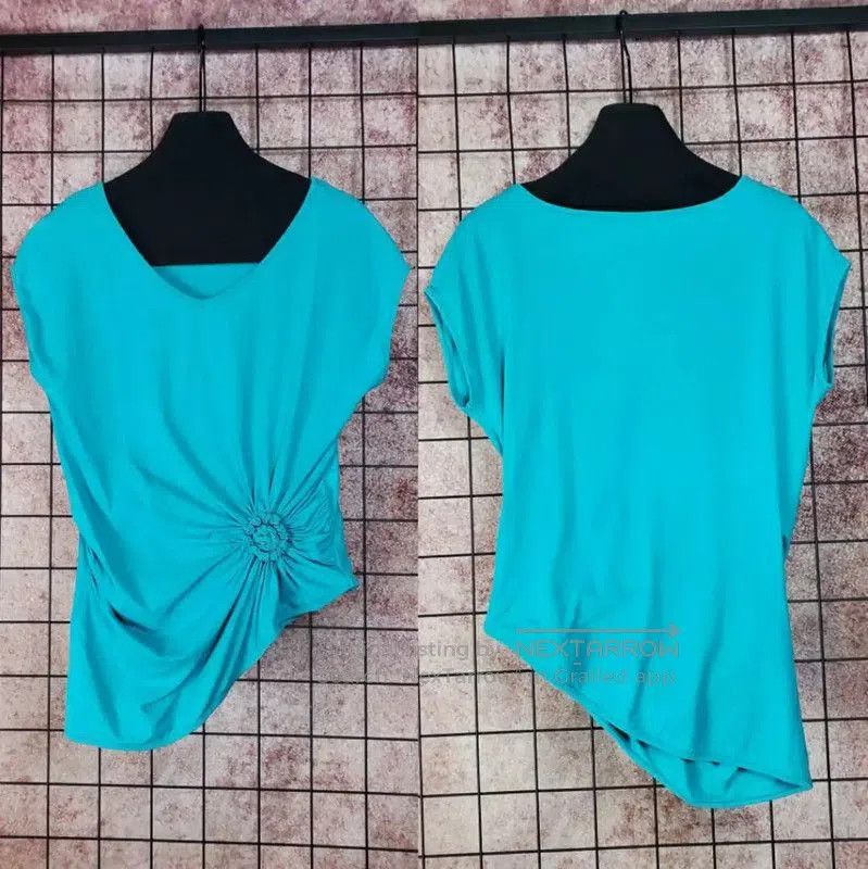 Givenchy Givenchy Women's Embroidered Blue Cotton T-Shirt . Size L / US 10 / IT 46 - 2 Thumbnail