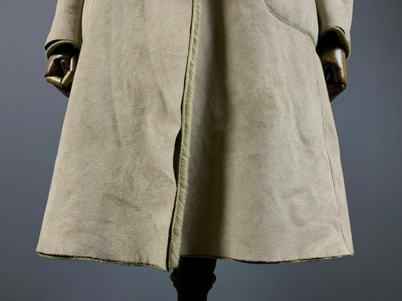 Designer Ladies Armani Jeans Beige Snap Coat Jacket Size USA 6 Size M / US 6-8 / IT 42-44 - 4 Thumbnail