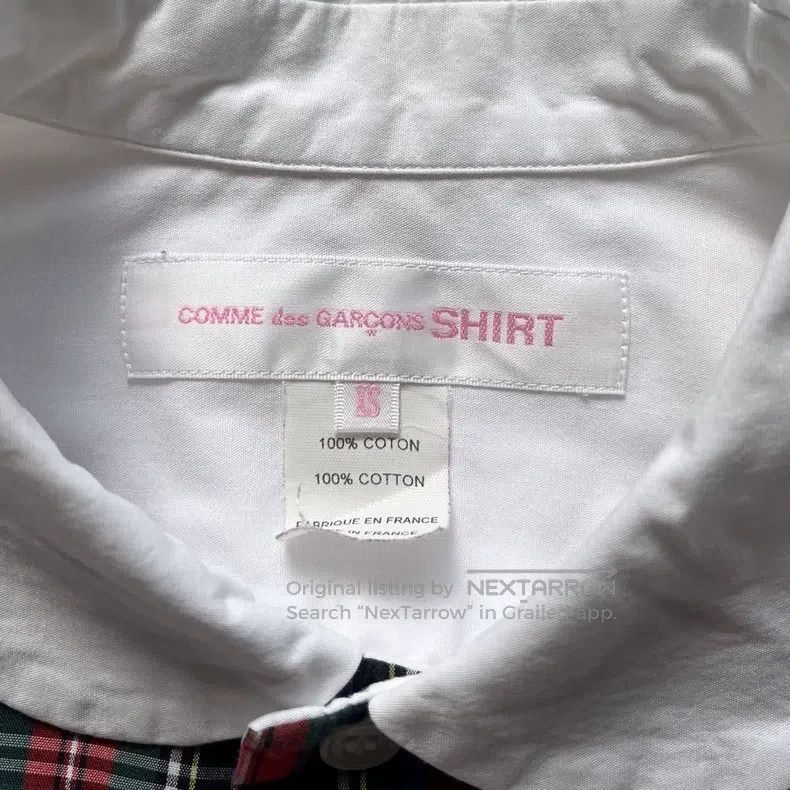 Comme des Garcons Comme Des Garcons Plaid Patchwork Shirt Size US XS / EU 42 / 0 - 7 Thumbnail