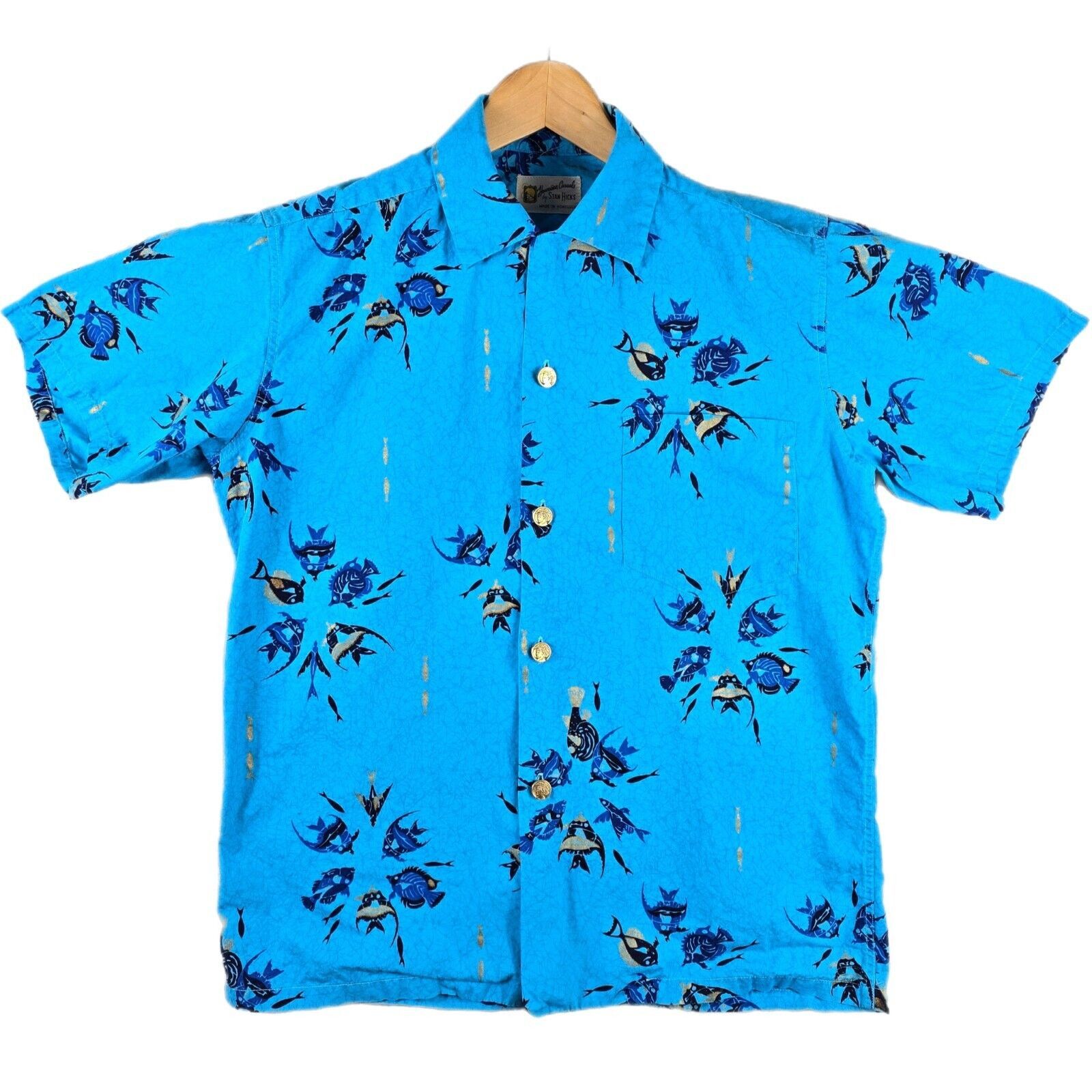 Vintage Vintage Stan Hicks Hawaiian Casual Button Up Shirt Sz M AOP Size US M / EU 48-50 / 2 - 1 Thumbnail
