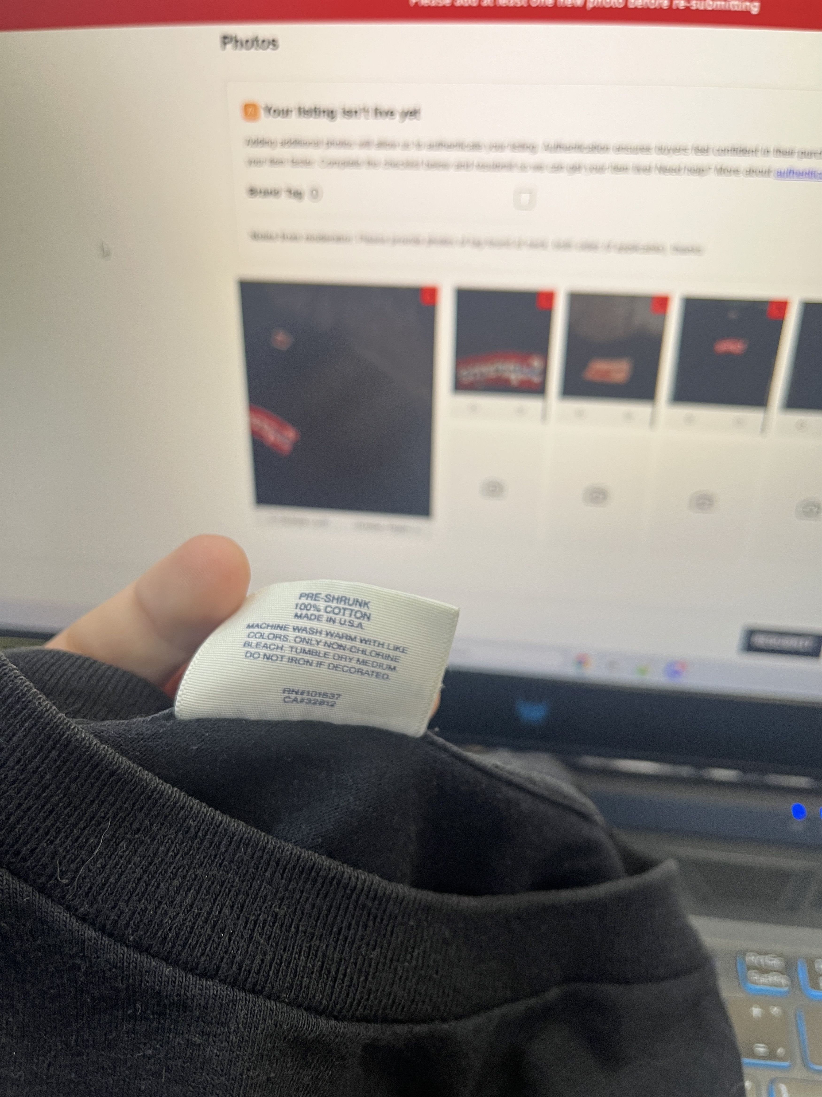 Supreme Supreme x CDG Box Logo Tee Black Size US XL / EU 56 / 4 - 7 Thumbnail