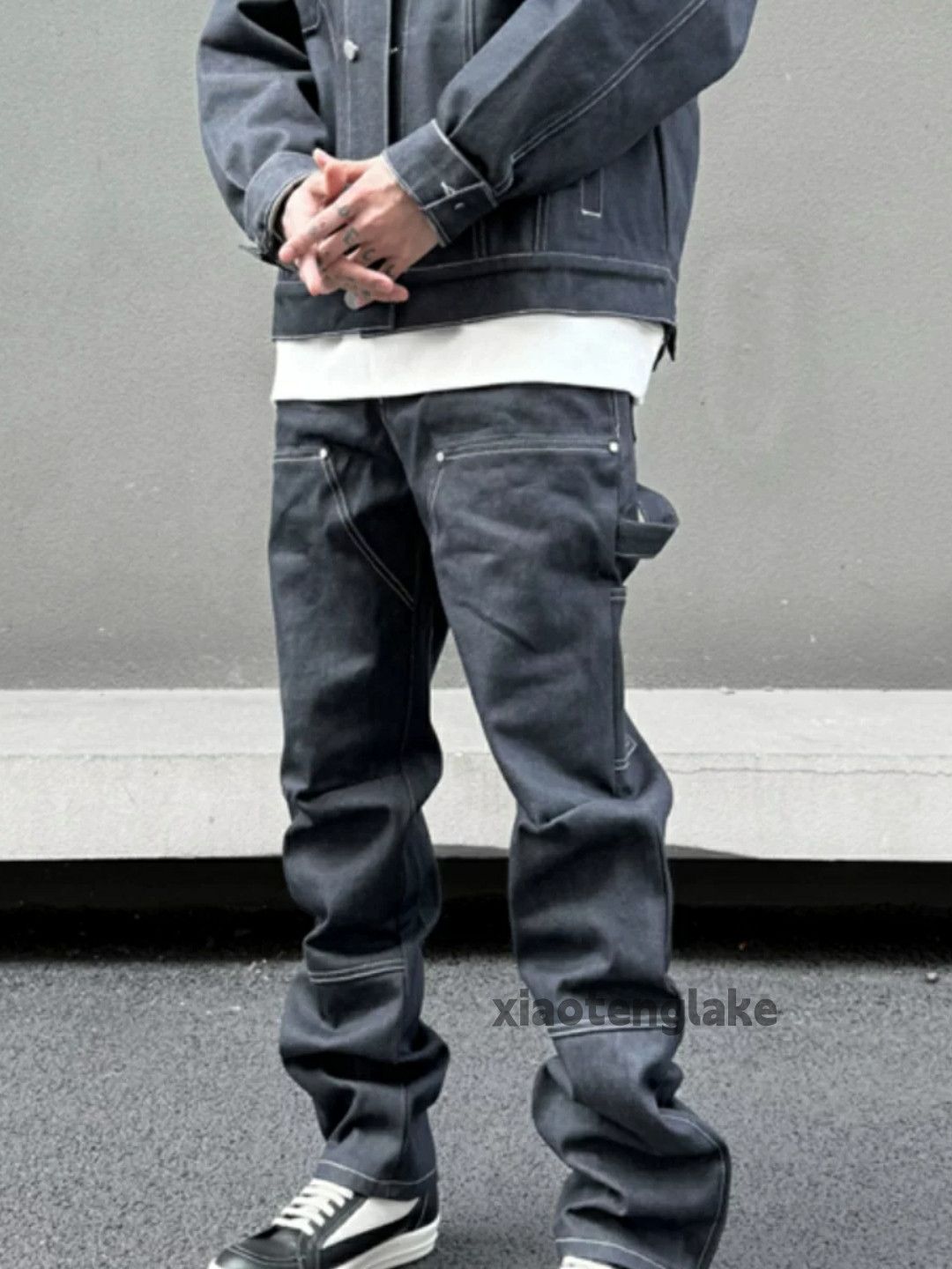 Designer × Jean × Vintage utility skate hiphop yuppie carpenter workwear jeans Size US 36 / EU 52 - 5 Thumbnail