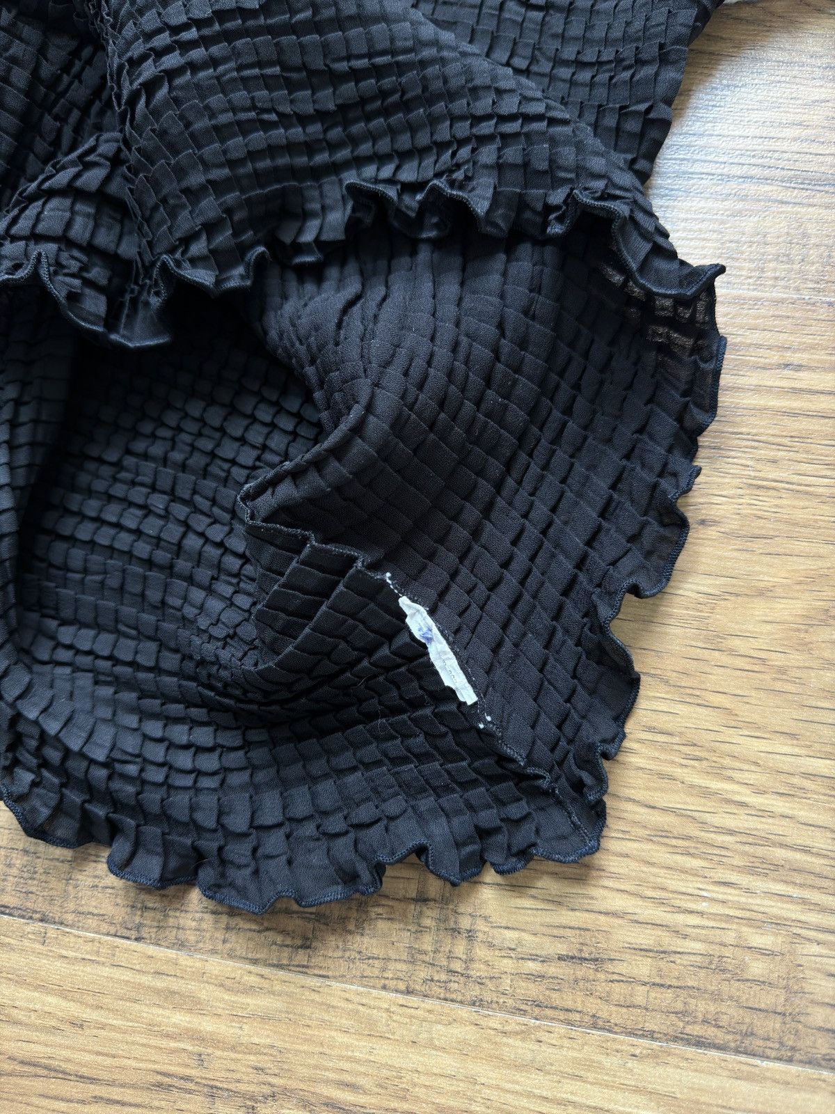Vintage ISSEY MIYAKE STYLE PLEATED MESH TANK TOP Size ONE SIZE - 3 Thumbnail