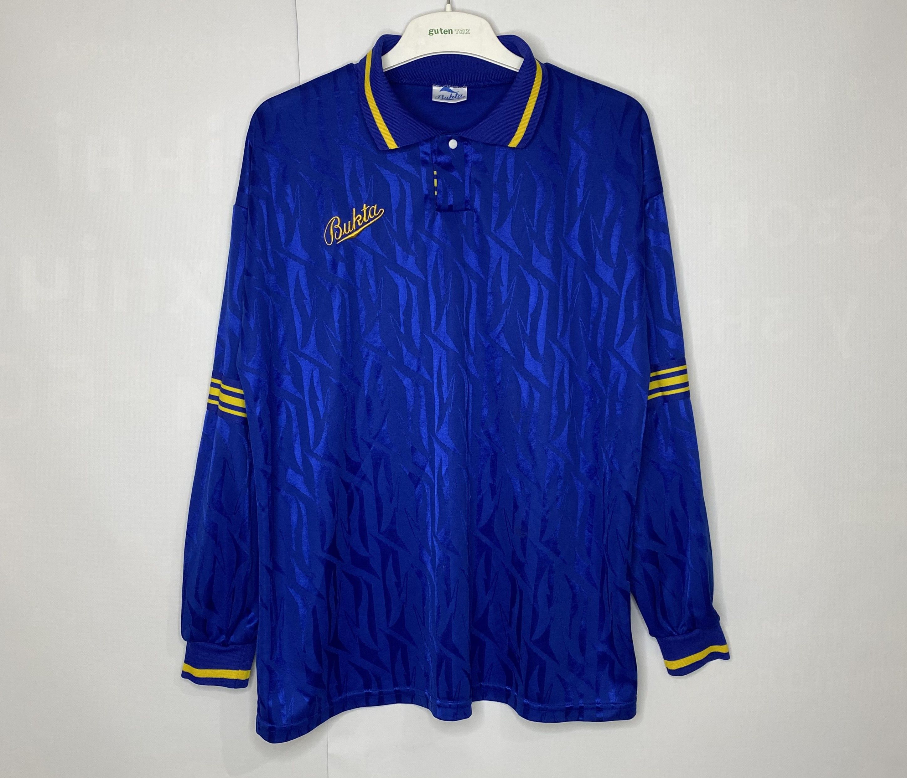 Vintage BUKTA 1990 LEICESTER CITY STILE FOOTBALL SHIRT SOCCER JERSEY Size US XL / EU 56 / 4 - 1 Thumbnail