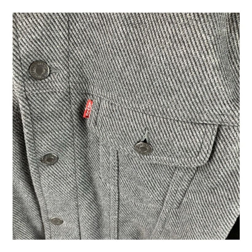 Levi's Levi's French Terry Soft Shell Knit Trucker Jacket Size L Size US L / EU 52-54 / 3 - 3 Thumbnail