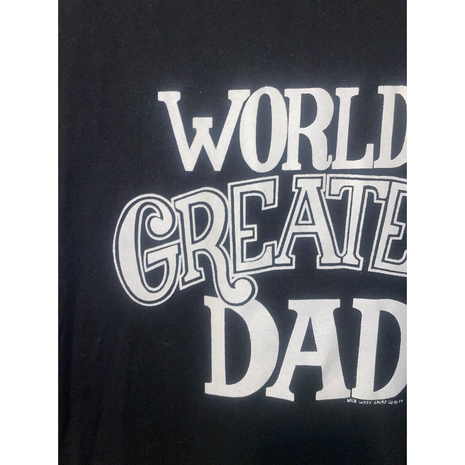 Jerzees Vintage Dad Shirt Worlds Greatest Dad Tee USA VTG 90s Large Size US L / EU 52-54 / 3 - 2 Thumbnail