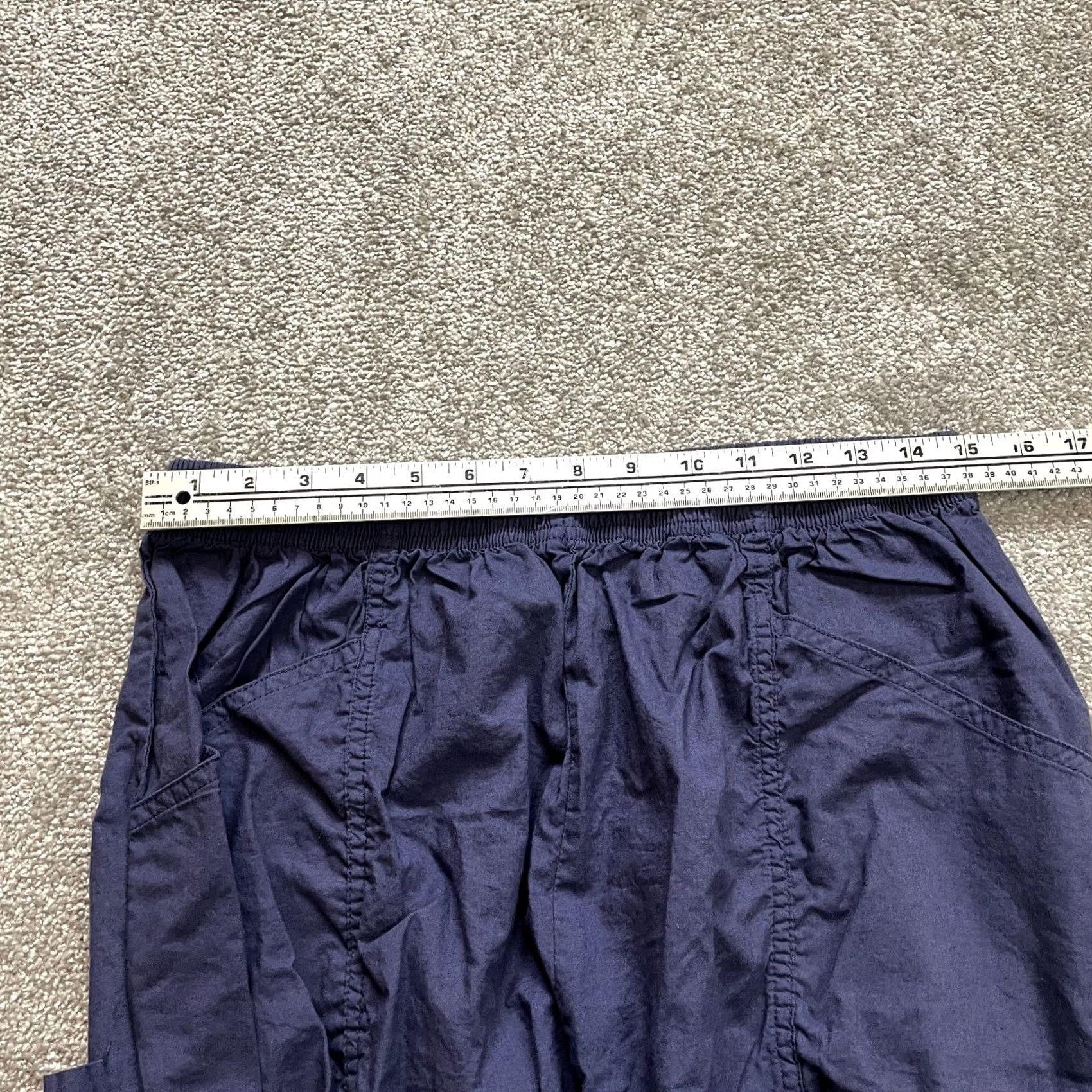 Vintage Unbranded Pull On Pants Womens 30x30 Blue Elastic Waist Stretch Cotton Denim Straight Classic Plus Size 30 Inseam 30 in Size 30" / US 8 / IT 44 - 6 Thumbnail