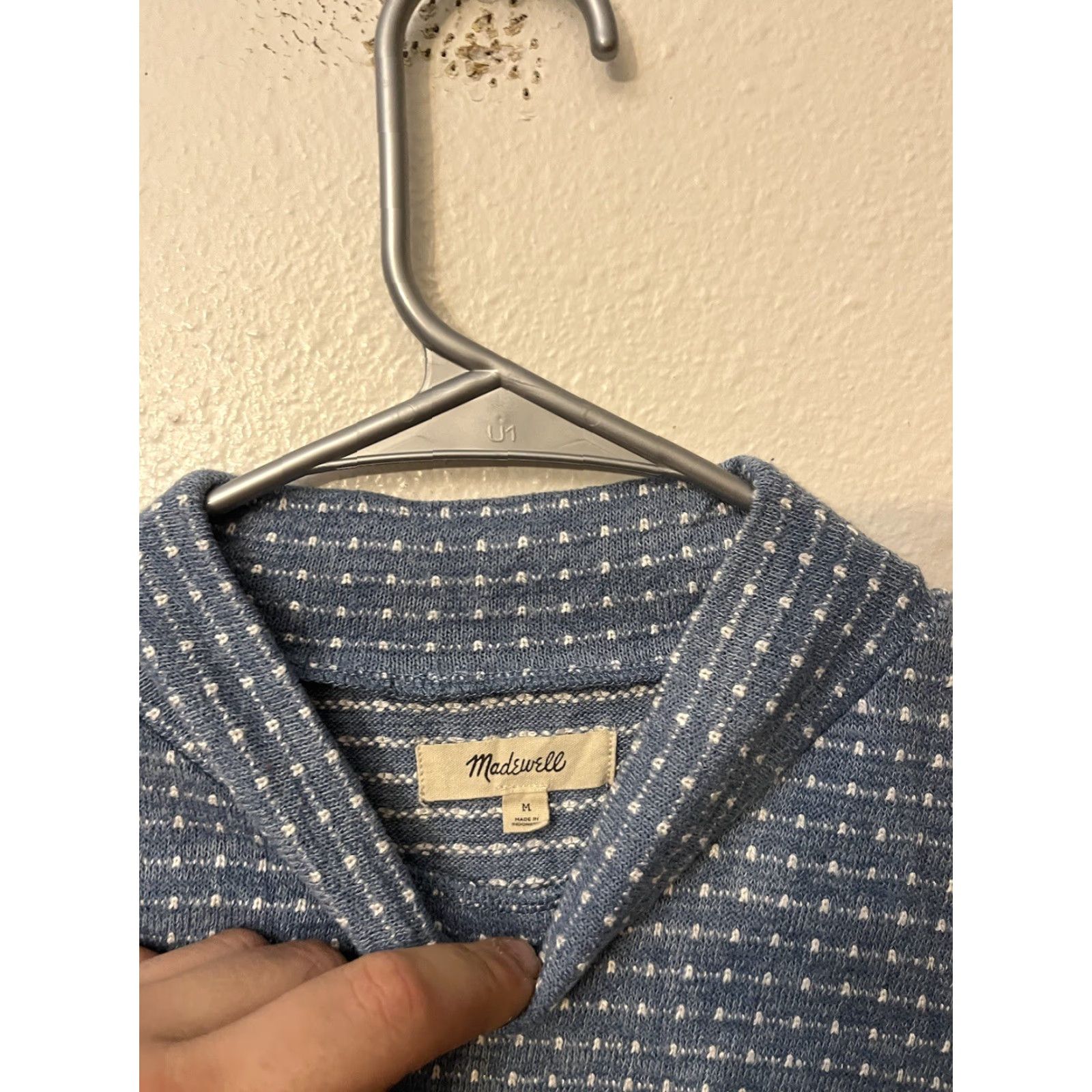 Madewell Madewell Blouse Womens Puff Sleeve Top Blue M Size M / US 6-8 / IT 42-44 - 3 Thumbnail