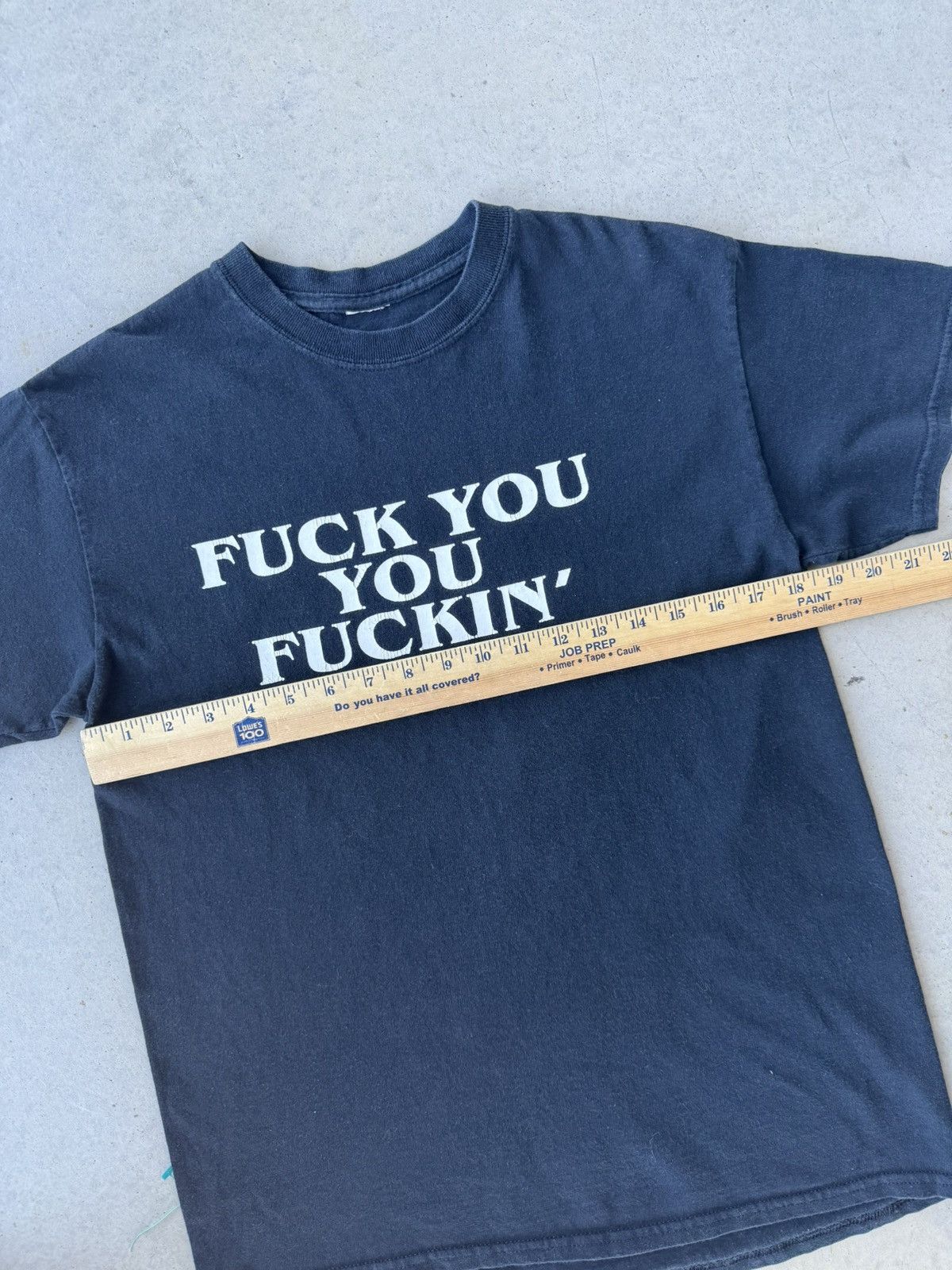 Vintage Vintage 00s F*ck You, You F*ckin F*ck Funny Script T-Shirt Size US M / EU 48-50 / 2 - 4 Thumbnail