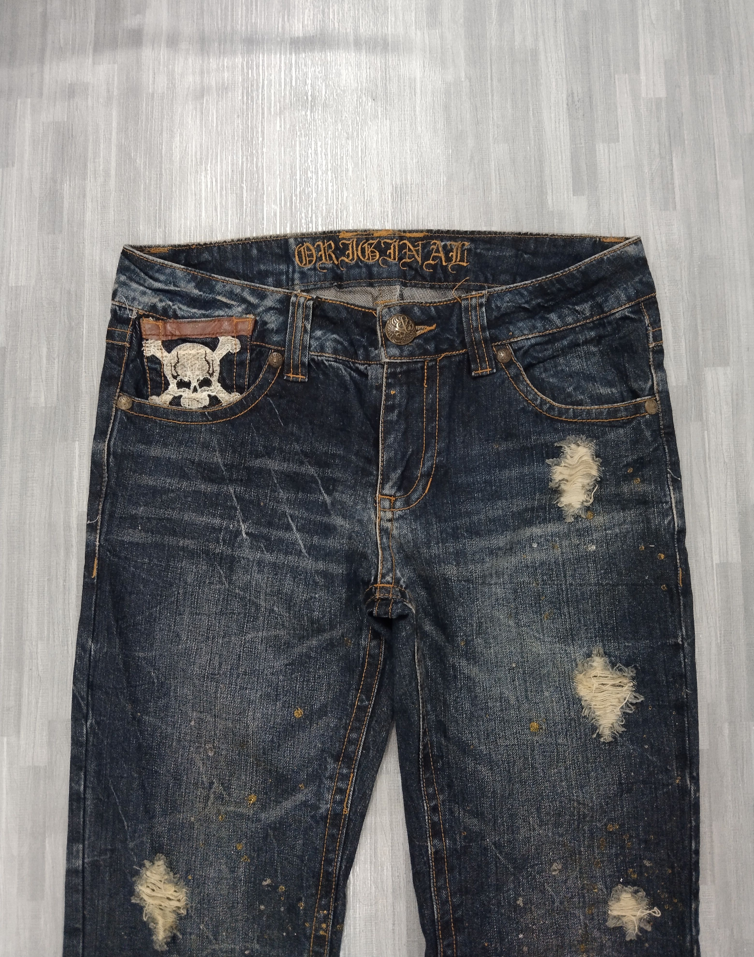 Japanese Brand FLARE SICK SPLATTER ORIGINAL JEANS DENIM PANTS Size US 31 - 4 Thumbnail
