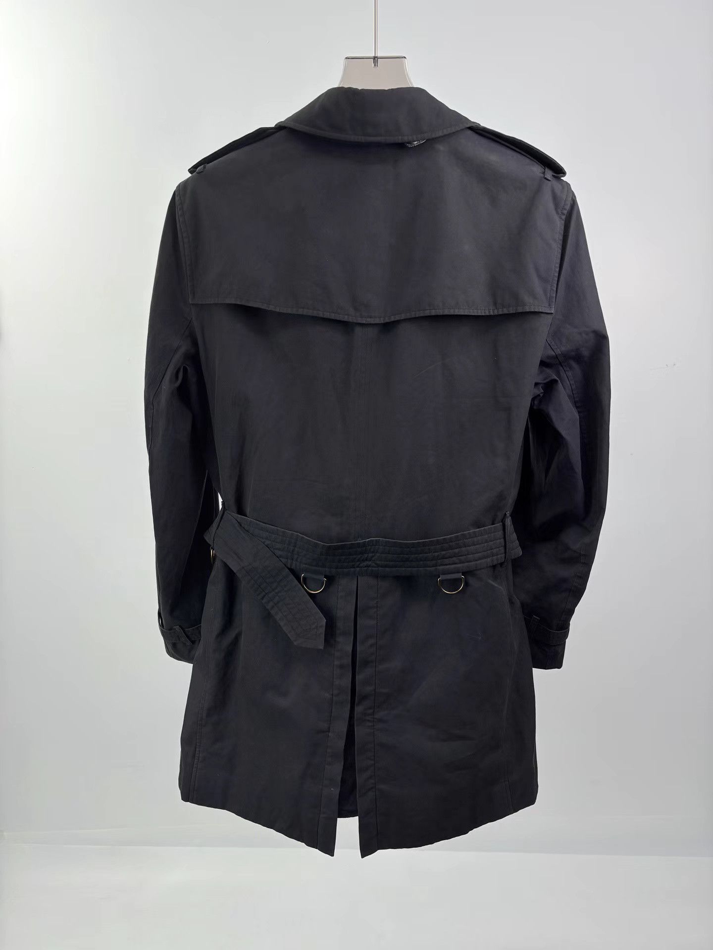 Burberry BURBERRY Black Kensington Trench Coat Size US M / EU 48-50 / 2 - 2 Thumbnail