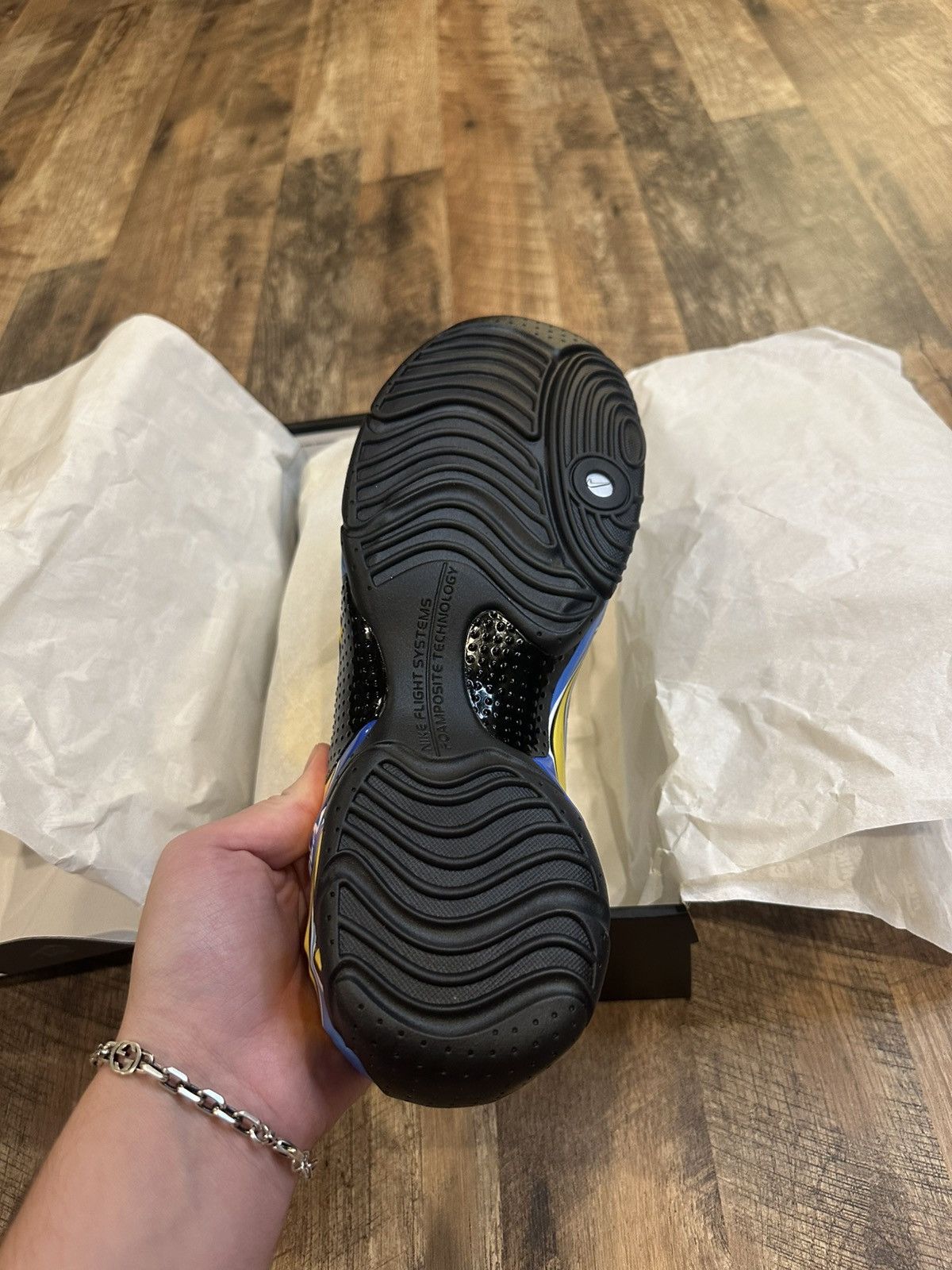 Nike × Supreme Supreme x Nike Clogposite Opti Yellow Blue Brand New in Box Size US 12 / EU 45 - 10 Thumbnail