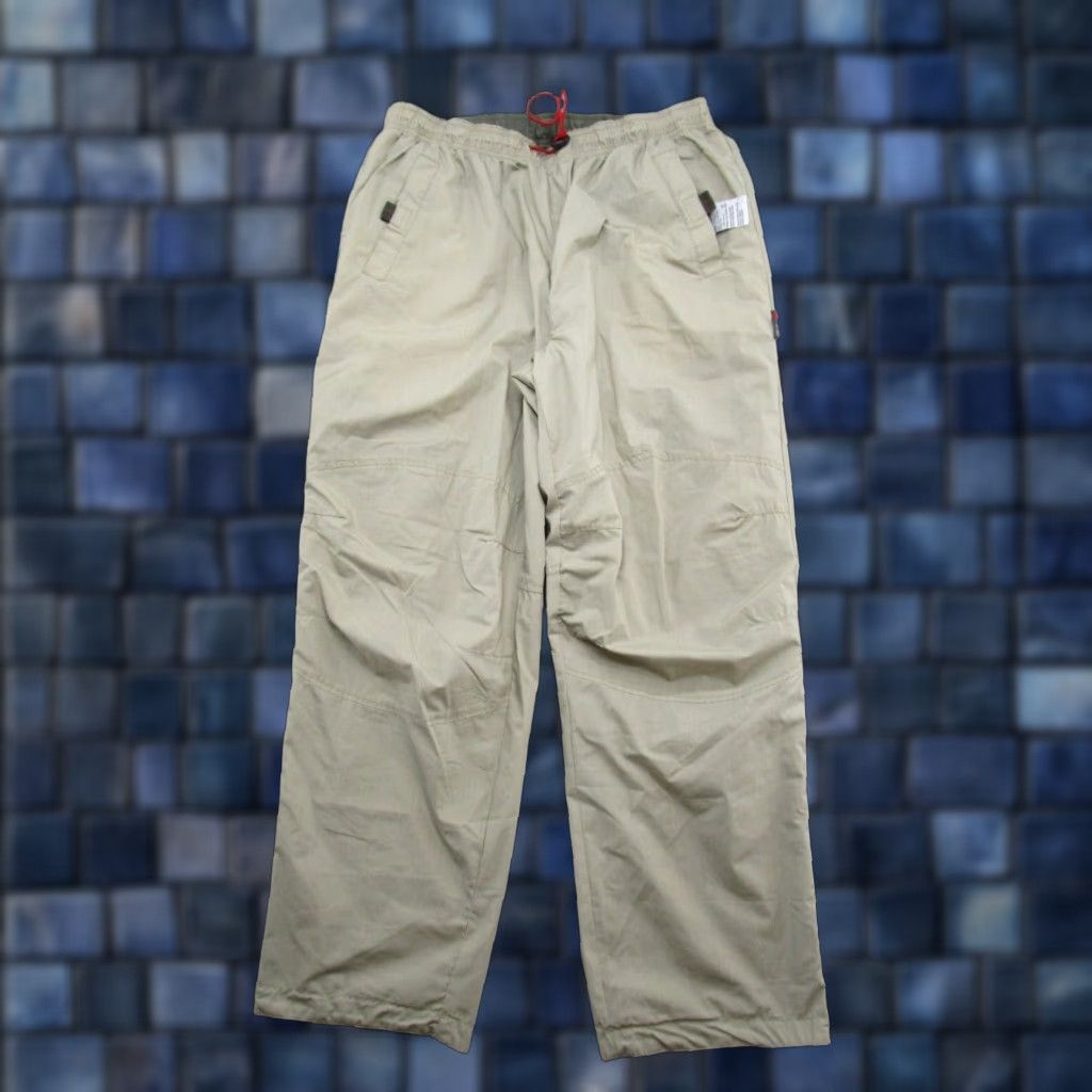 Vintage OTB Pants Mens Size M Beige Pull On Elastic Waist 29in Inseam Reversible Green Cargo Skirt? Size US 31 - 1 Thumbnail