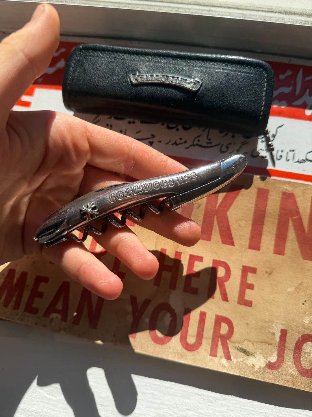 Chrome Hearts 🚭HOLIDAY 2018 FULL .925 SILVER CORKSCREW w/ DAGGER ZIP CASE Size ONE SIZE - 7 Thumbnail
