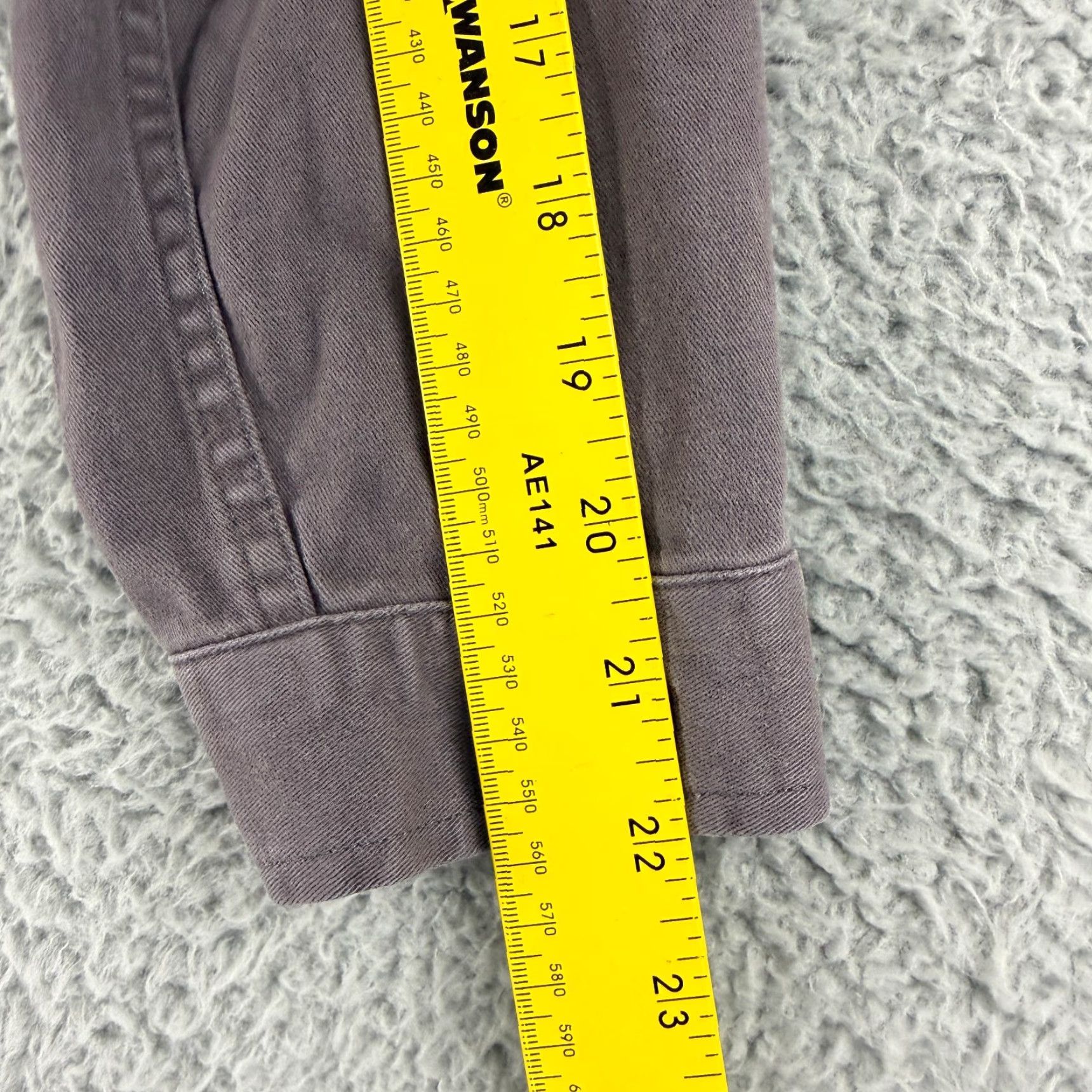 Vintage Bridge & Burn Boardman Work Jacket Womens Small Purple Button Front Long Sleeve Jacket Size S / US 4 / IT 40 - 7 Thumbnail