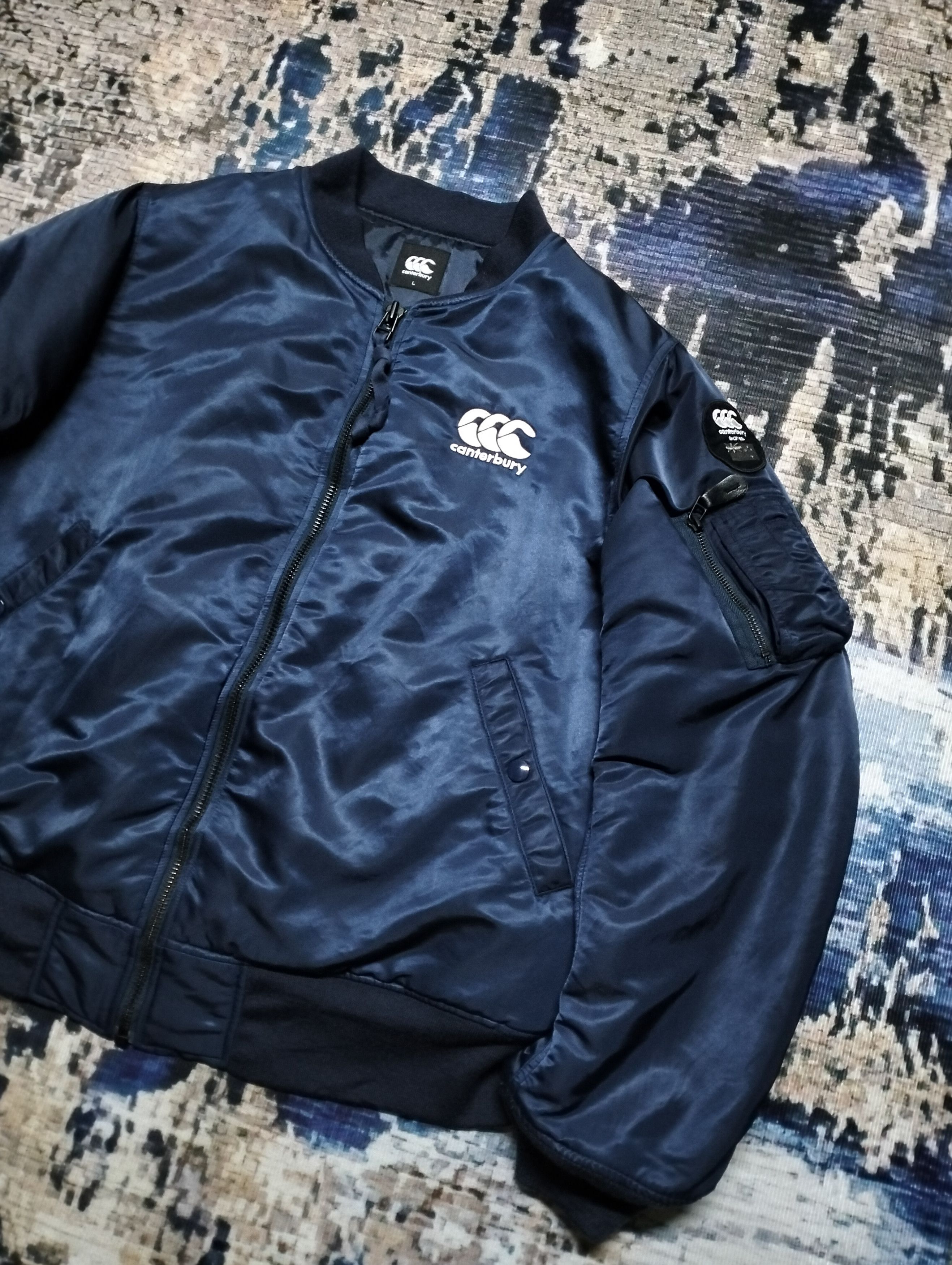 Canterbury of New Zealand Canterbury Ma-1 Bomber Jacket Embroidered Logo Size US L / EU 52-54 / 3 - 11 Thumbnail