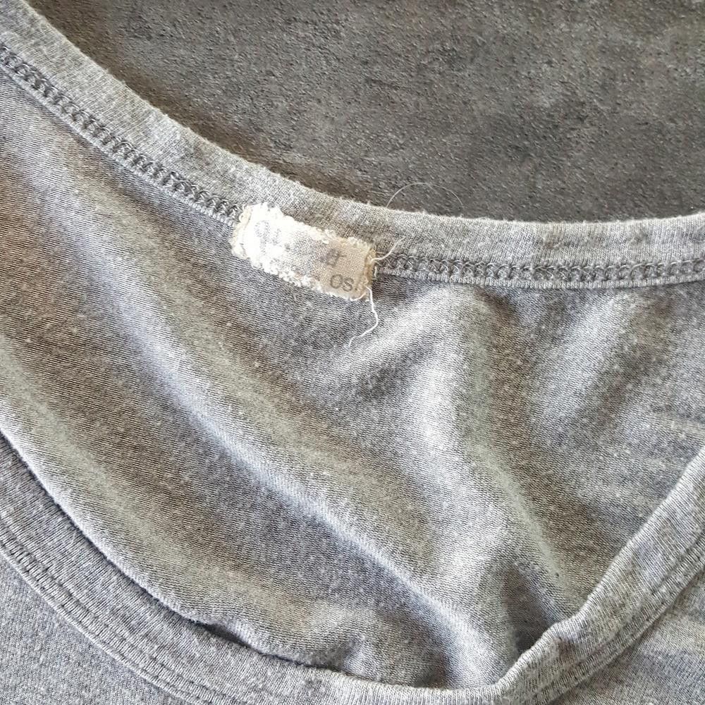 Designer Grey Pocket Detailed Melville Basic Short Sleeve Size ONE SIZE - 3 Thumbnail