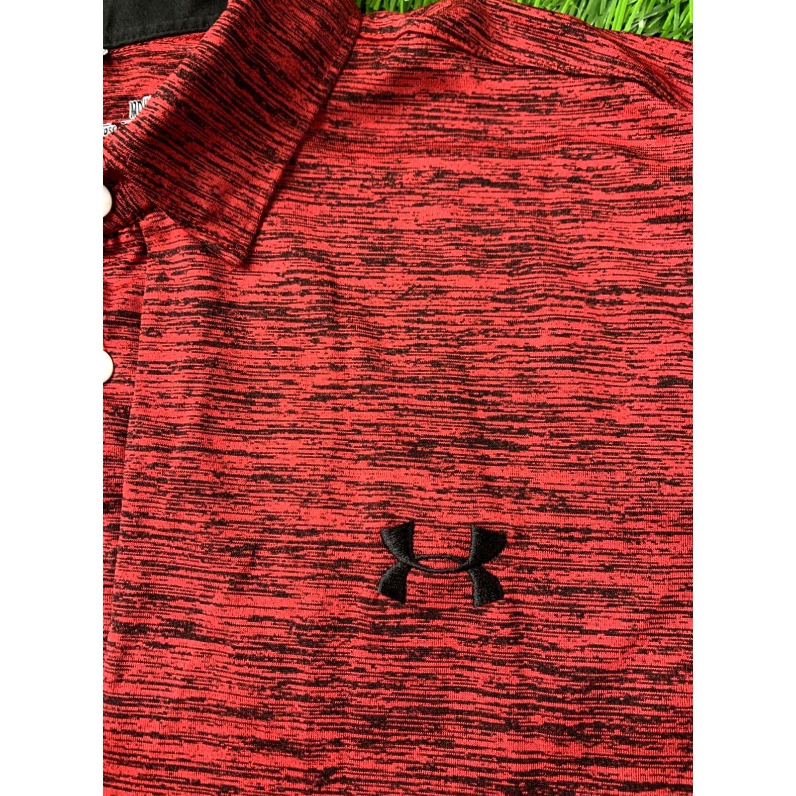 Under Armour Under Armour HeatGear Polo Shirt Men Training Jersey M Medium Red and Black Polo Short Sleeve Men Regular Size M Size US M / EU 48-50 / 2 - 3 Thumbnail