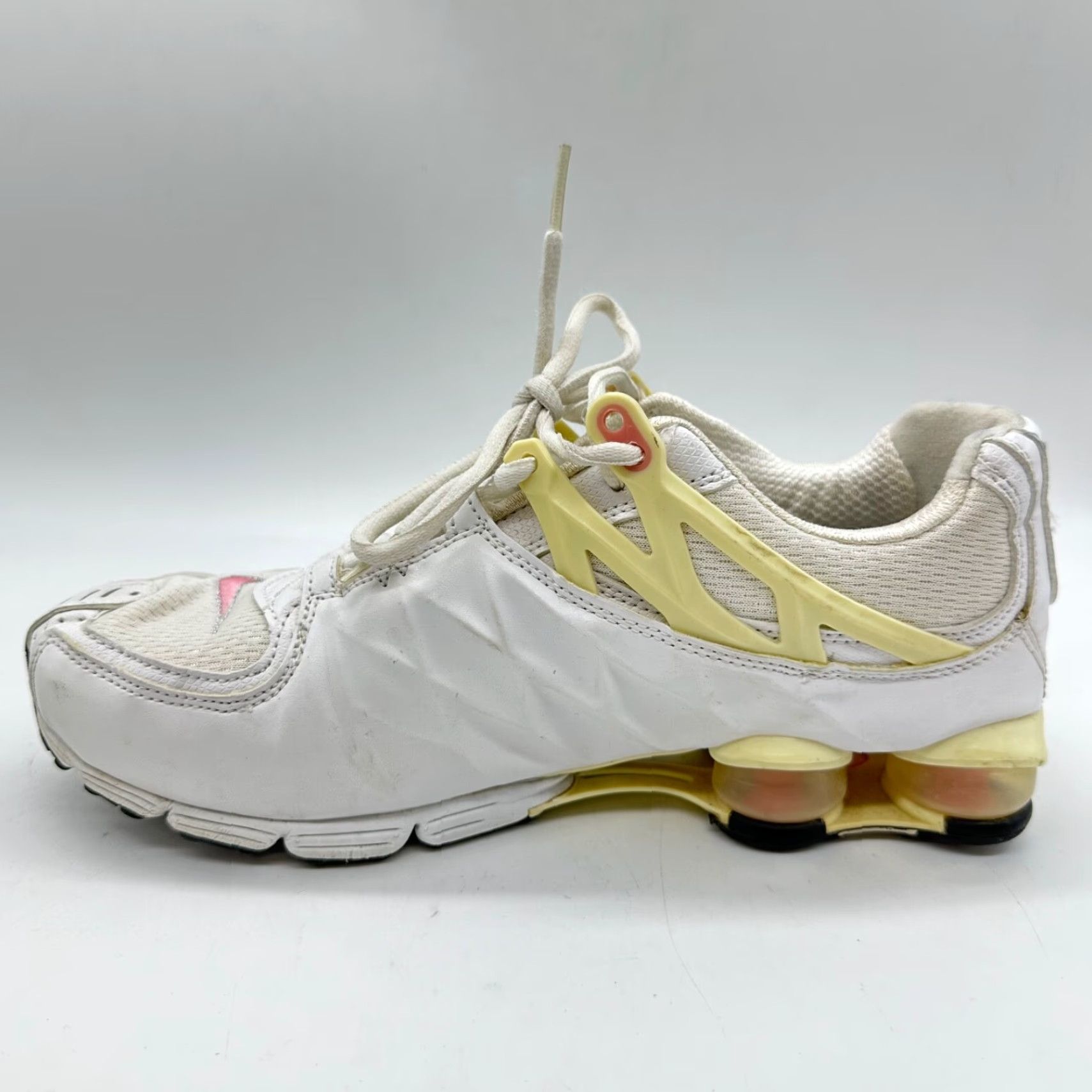 Nike Nike Shox Athletic Sneakers Women's 8.5 White Pink Lace Up Sneakers Women Size US 9 / IT 39 - 7 Thumbnail