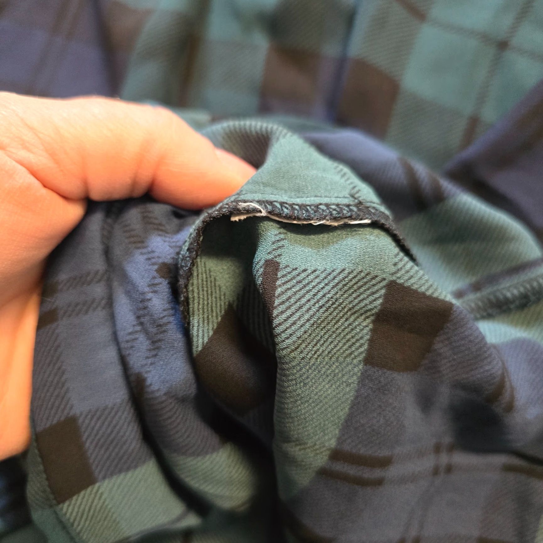 J.Crew J.CREW Blouse Shirt Womens M Green Blue Tartan Plaid Sheer Long Sleeve Casual Regular Fit Size M / US 6-8 / IT 42-44 - 7 Thumbnail
