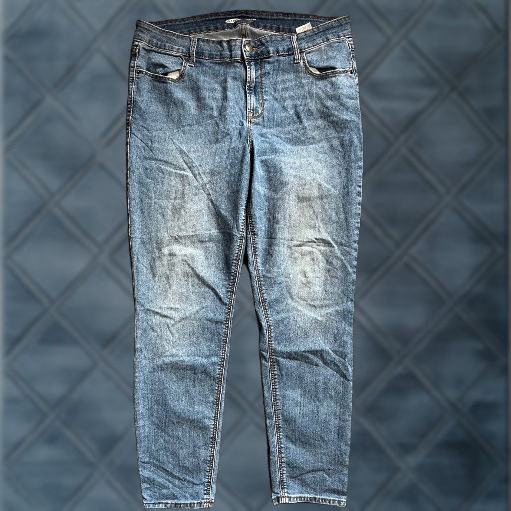 Old Navy Old Navy Womens Super Skinny Jeans Womens Size 14 Medium Wash Mid Rise Ankle Size 24" / US 00 / IT 34 - 1 Thumbnail