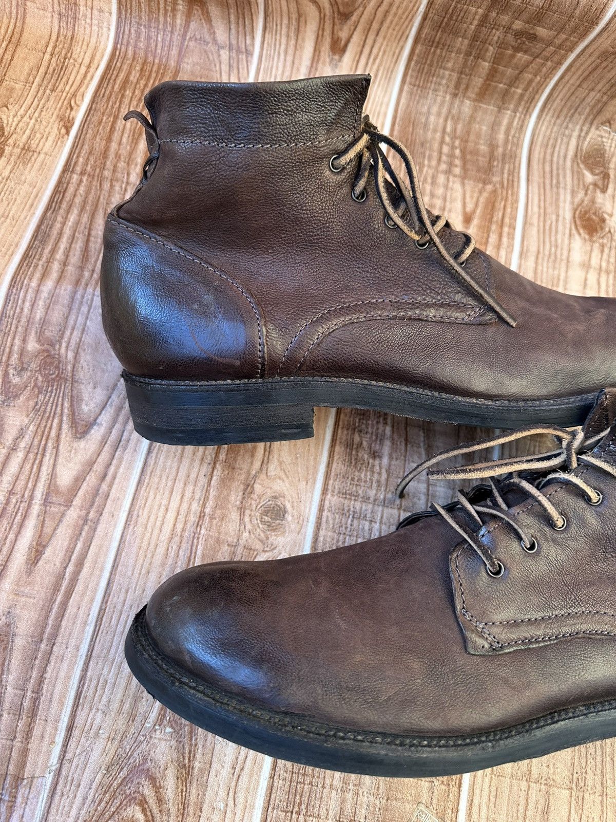 A.S.98 AS 98 Leather Boots Avant Garde Burnished Combat x Guidi Size US 12 / EU 45 - 11 Thumbnail