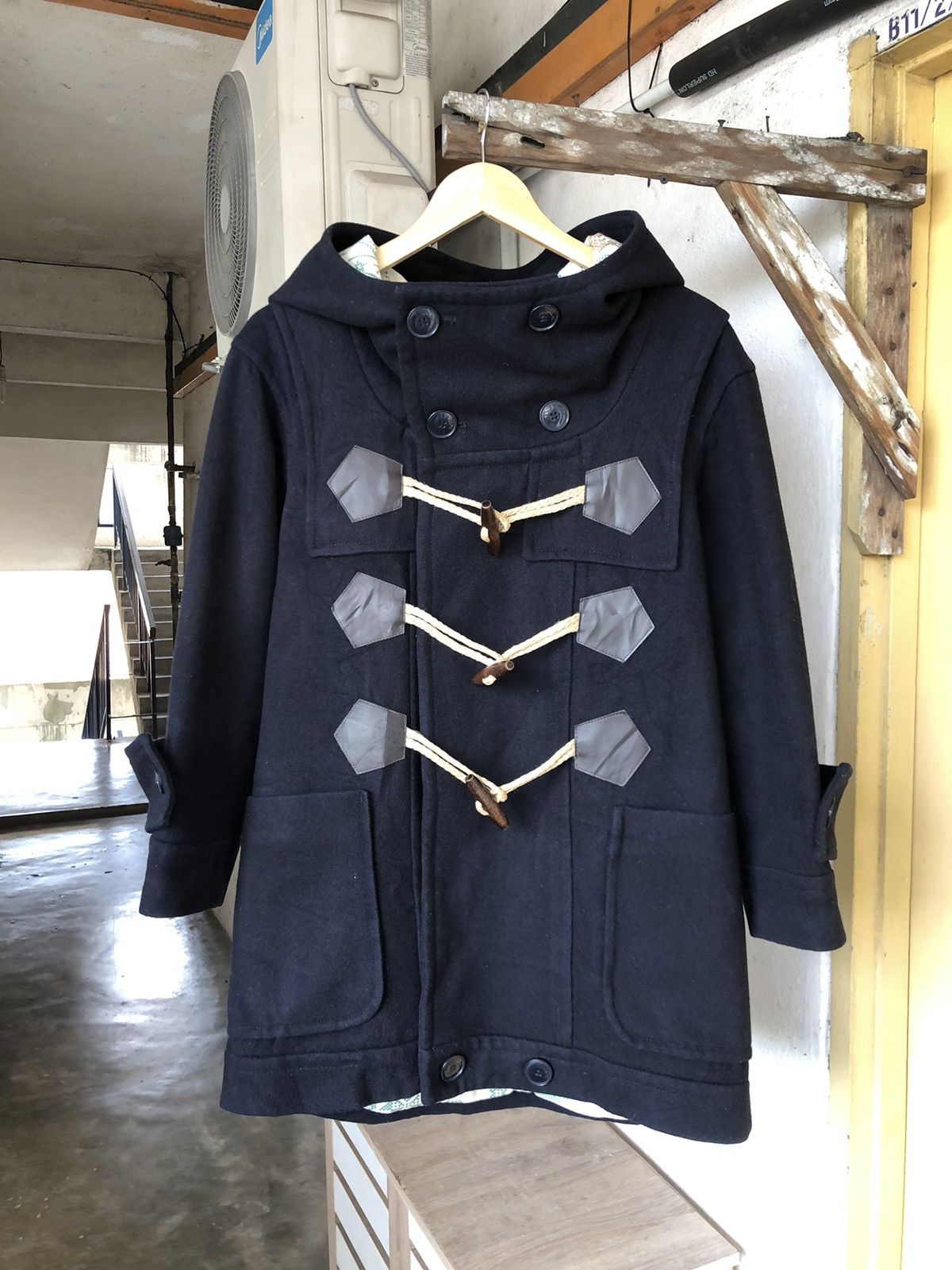 Issey Miyake Ne-net by Issey Miyake Wool Duffle Coat Hoodie Size US M / EU 48-50 / 2 - 5 Thumbnail
