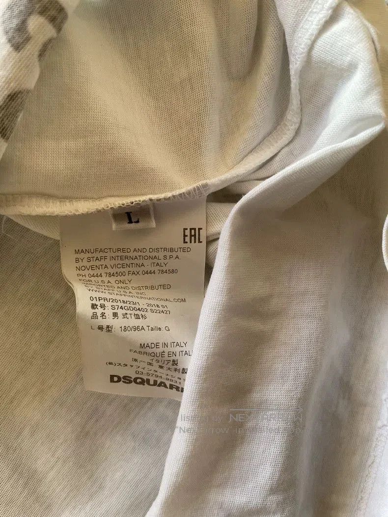 Dsquared2 DSquared2 White Doberman Graphic T. Size US L / EU 52-54 / 3 - 3 Thumbnail