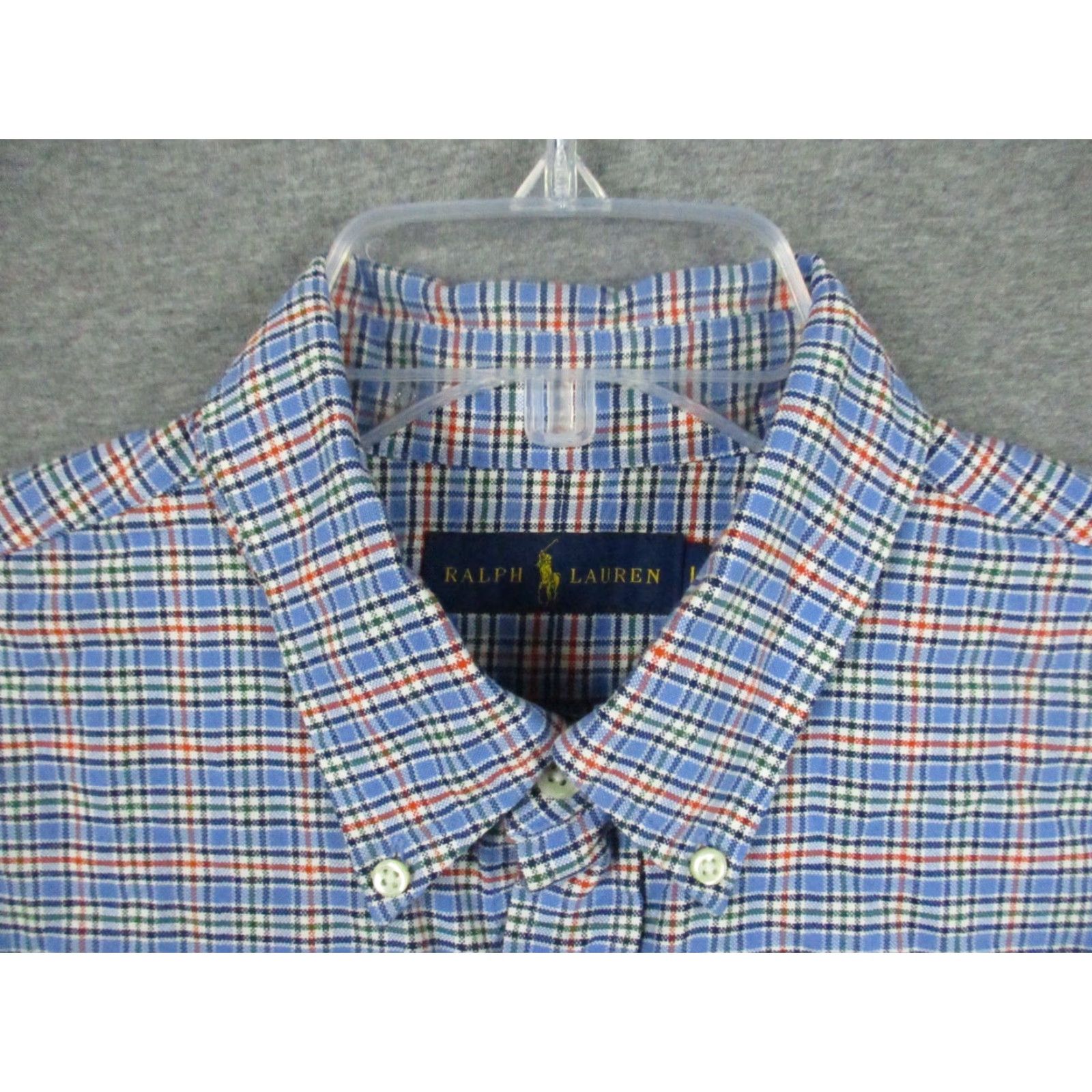 Ralph Lauren Ralph Lauren Shirt Large Men Blue Plaid Multi Color Pony Size US L / EU 52-54 / 3 - 3 Thumbnail