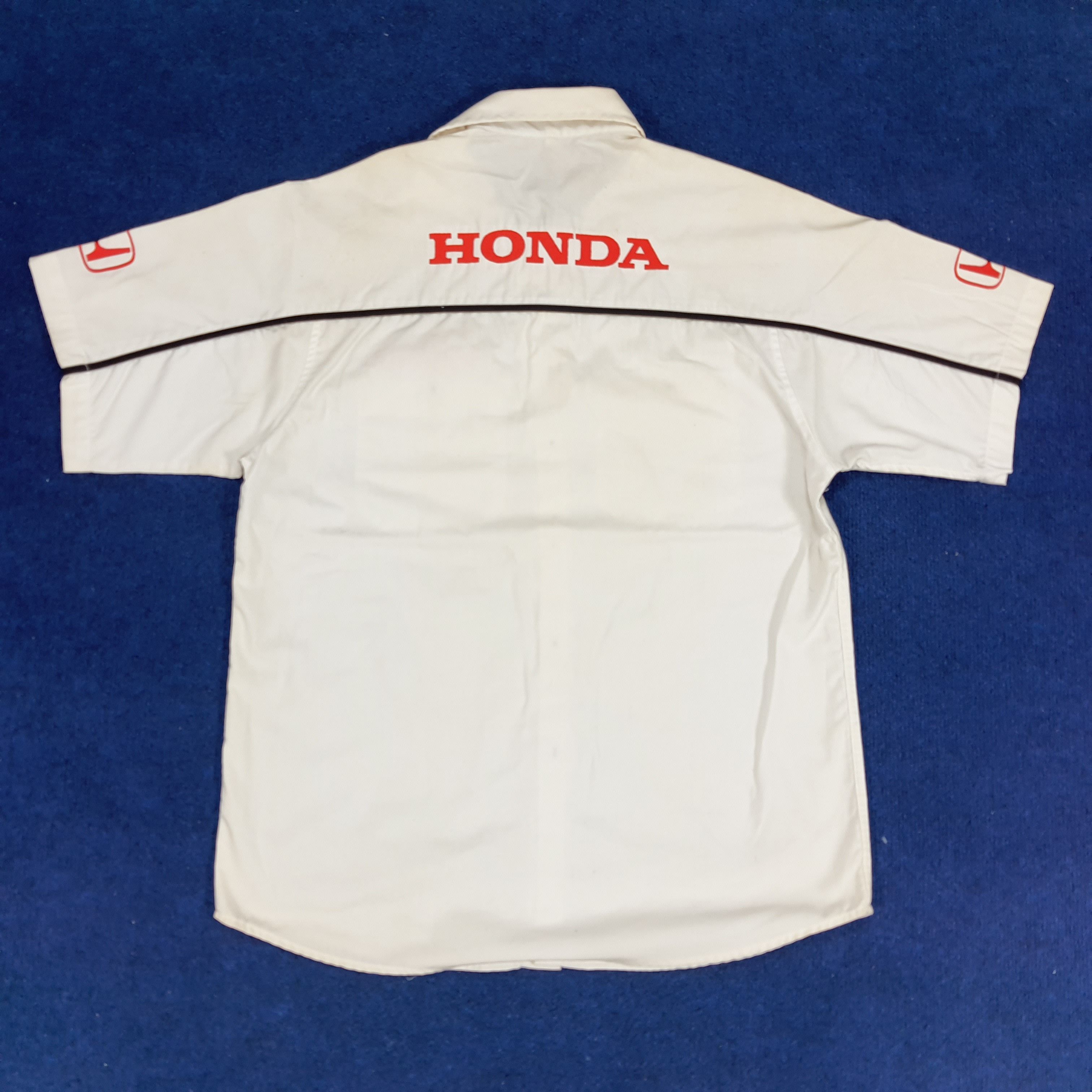 Honda × Vintage Vintage HONDA Japan Motorsports Racing Workwear Shirt Size US M / EU 48-50 / 2 - 1 Thumbnail